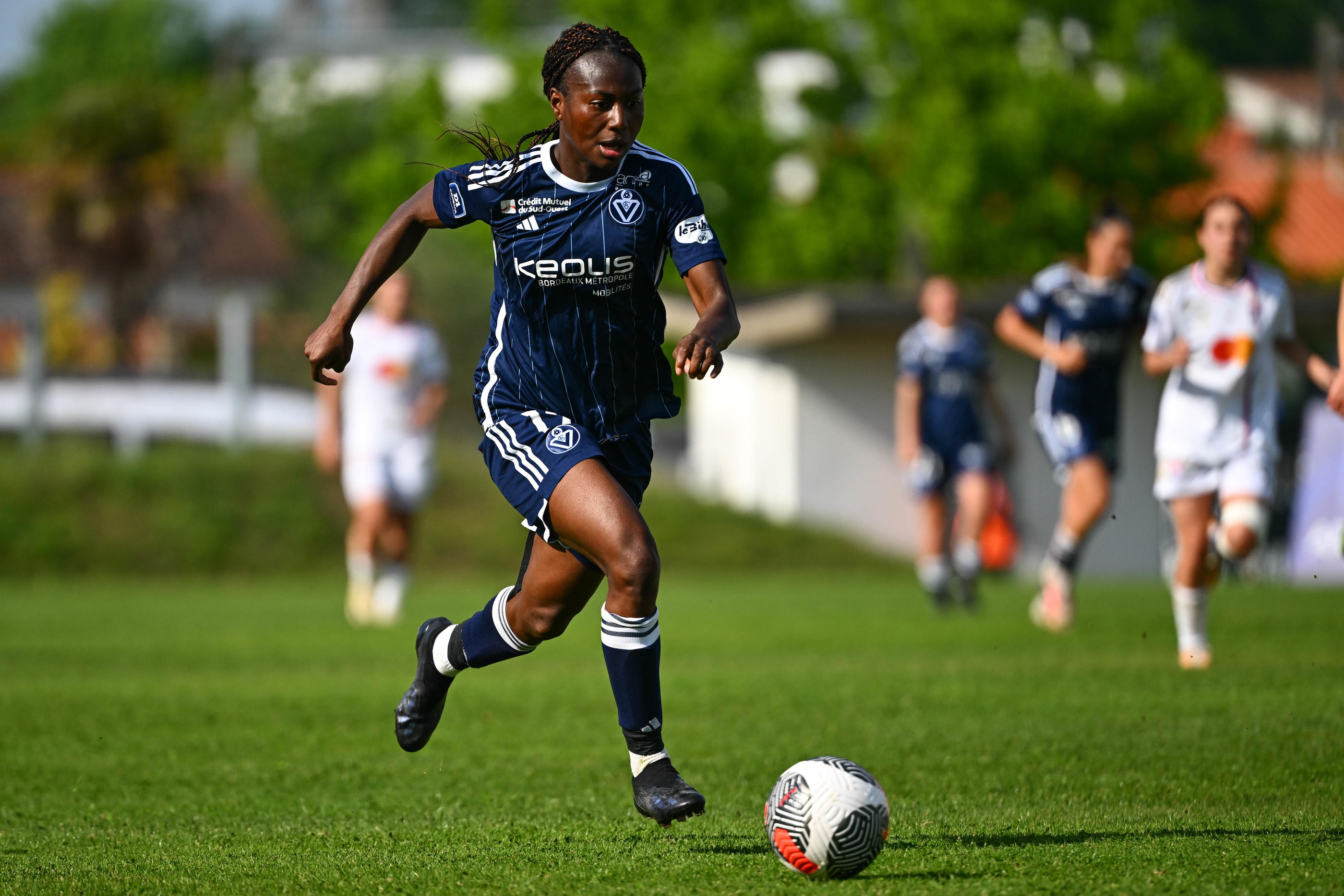 La Bordelaise Abigail Kim lors d'un match entre Bordeaux et Lyon en D1 Arkema en mai 2024. Icon Sport.