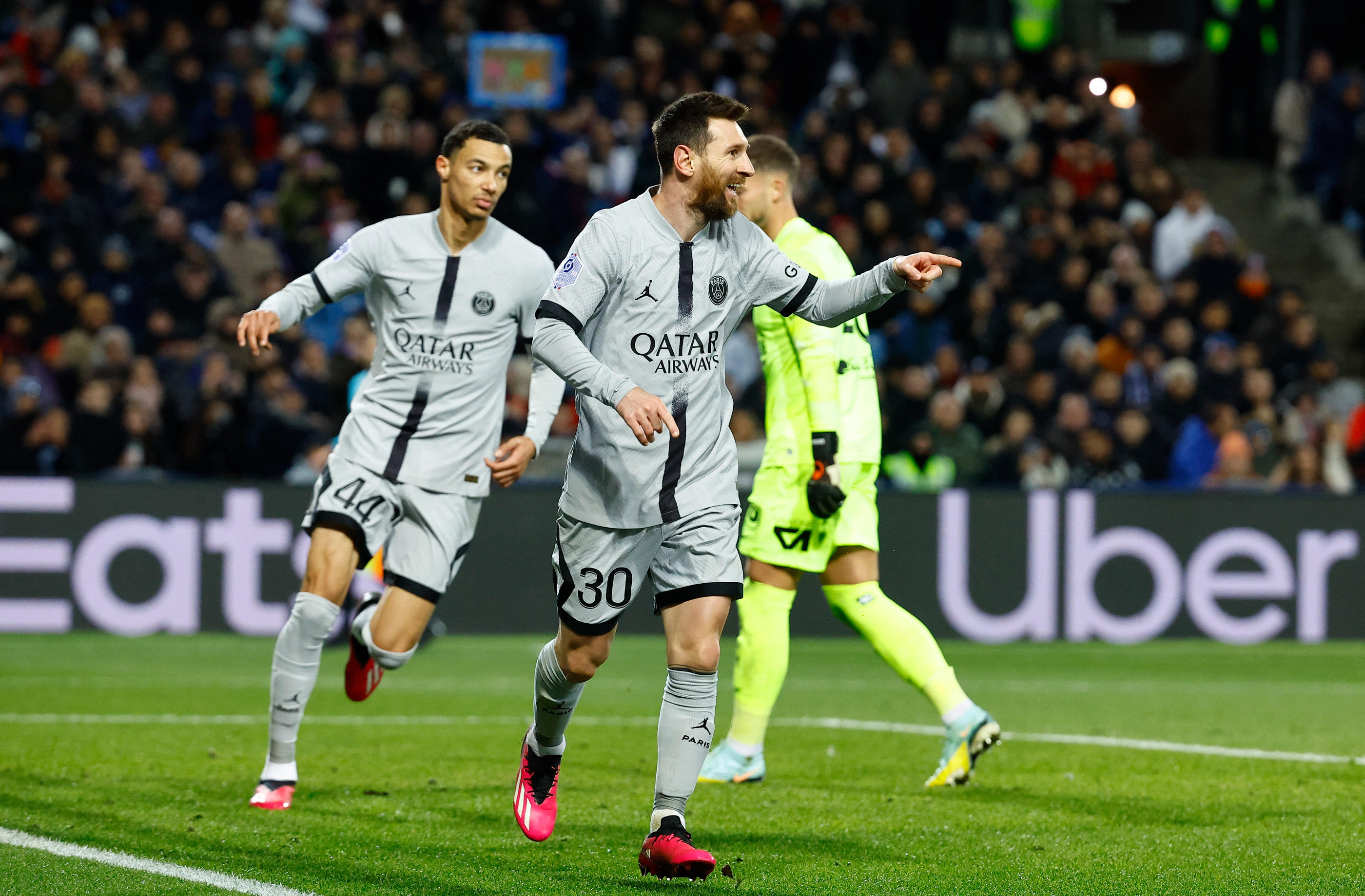 Lionel Messi a marqué contre Montpellier. Reuters
