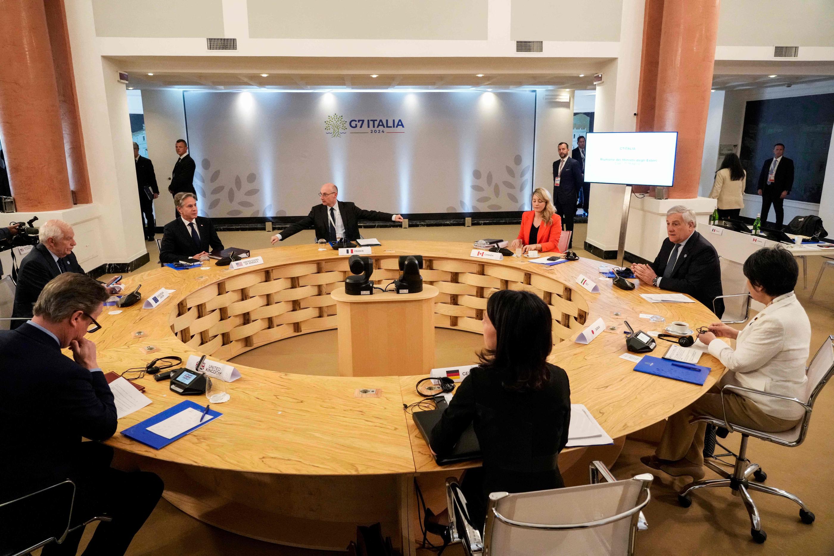 Les membres du G7 appellent à éviter une nouvelle escalade au Moyen-Orient. AFP / Gregorio Borgia
