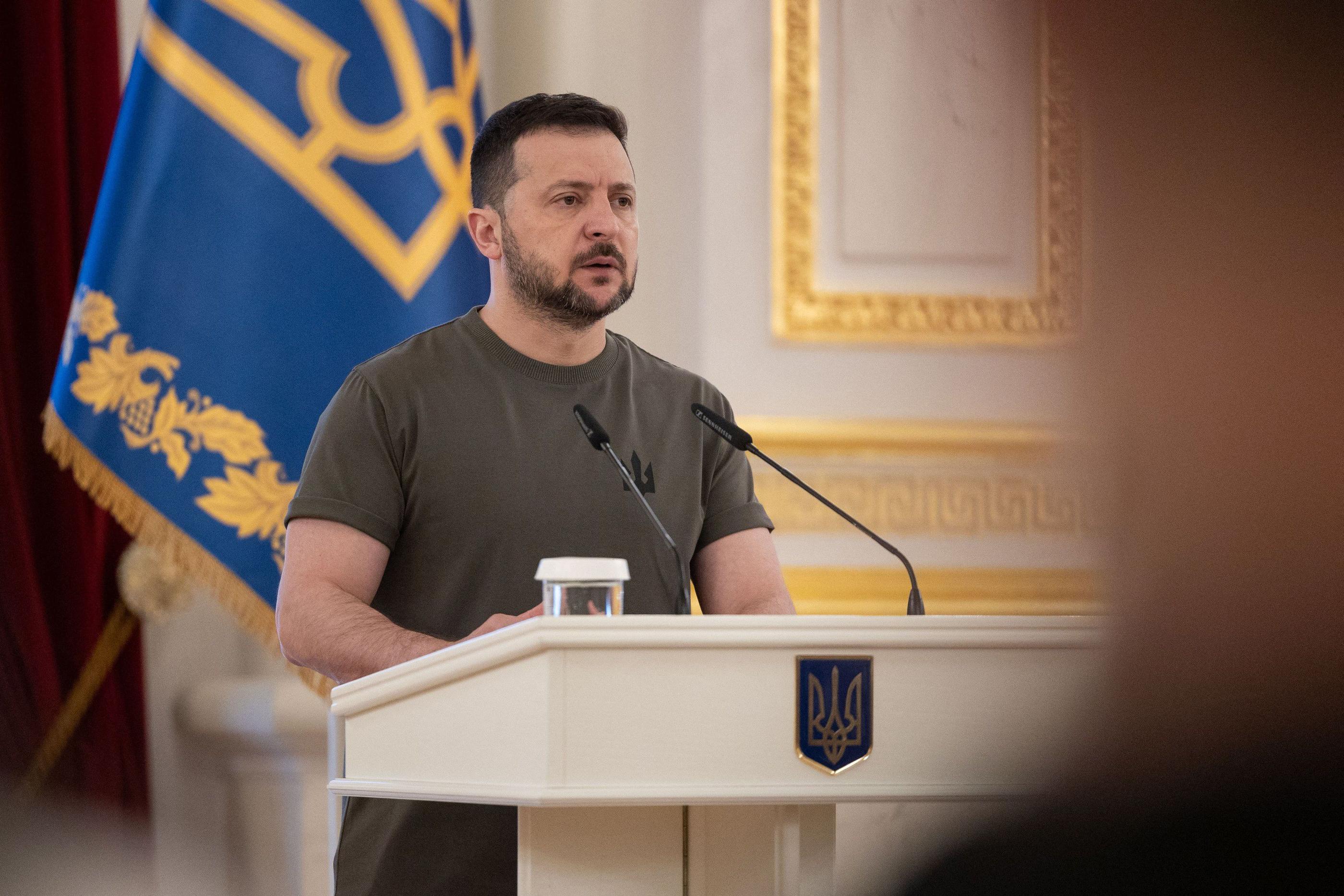 Volodymyr Zelensky a pressé les Américains à débloquer l'aide de soutien envers l'Ukraine. AFP/Ukrainian Presidential Press Service