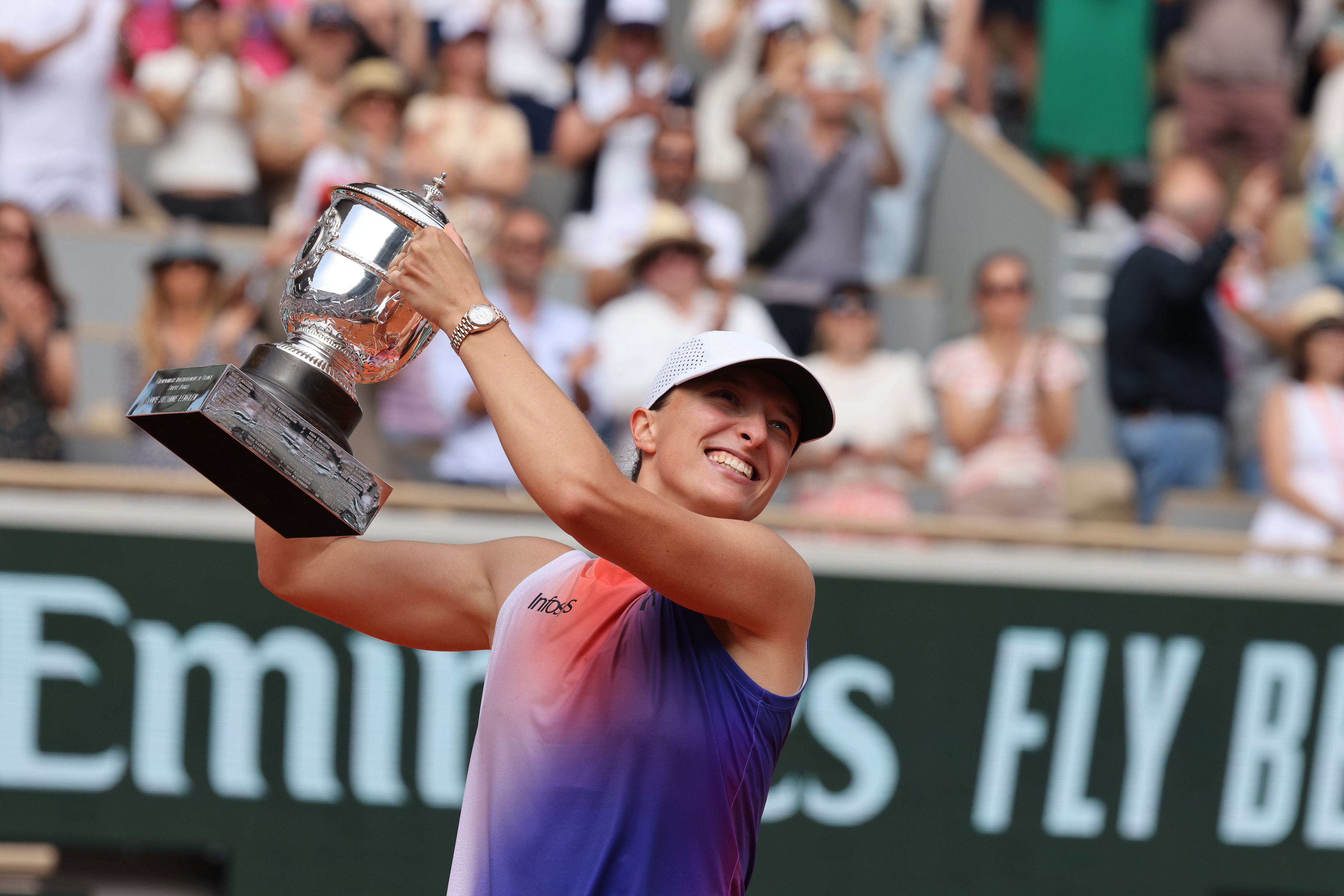 Iga Swiatek a remporté son quatrième Roland-Garros. LP/Olivier Lejeune