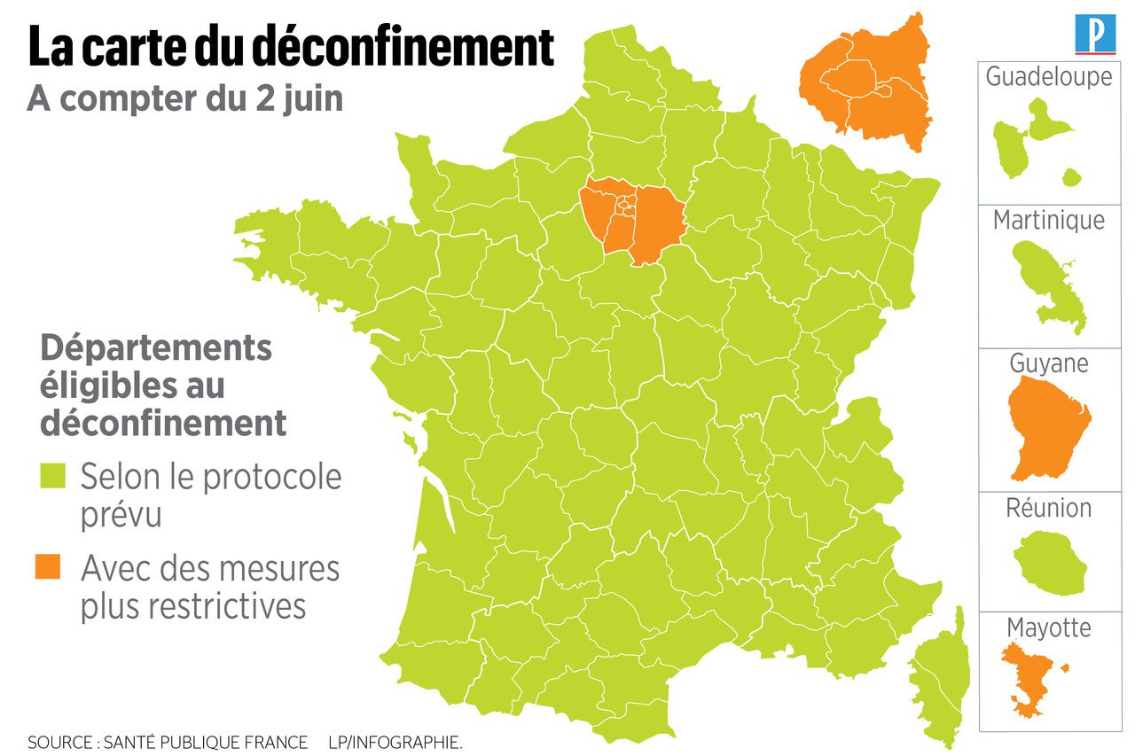 Déconfinement : l'Ile-de-France passe en orange, plus aucun département en rouge - Le Parisien