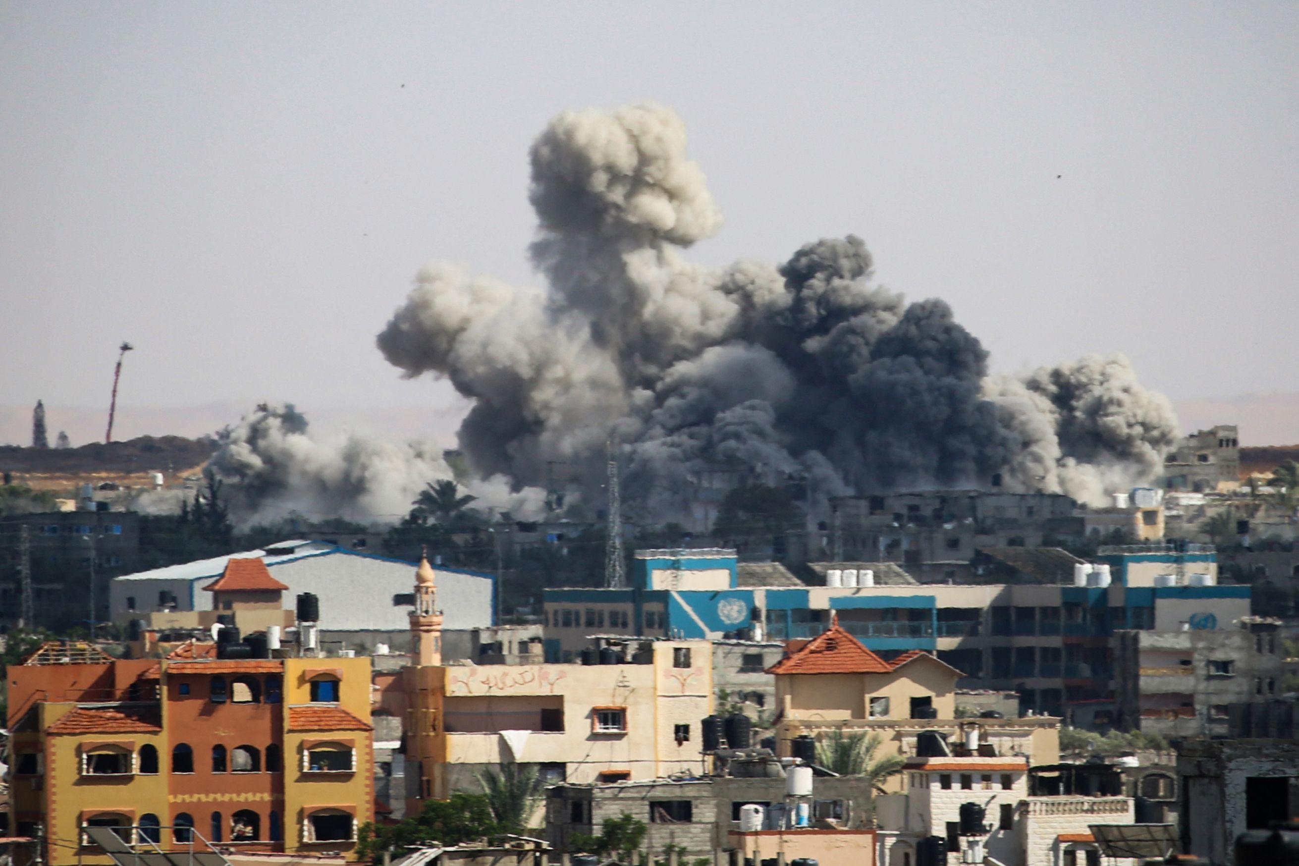 La ville de Rafah est soumise à des bombardements israéliens depuis plusieurs jours. AFP
