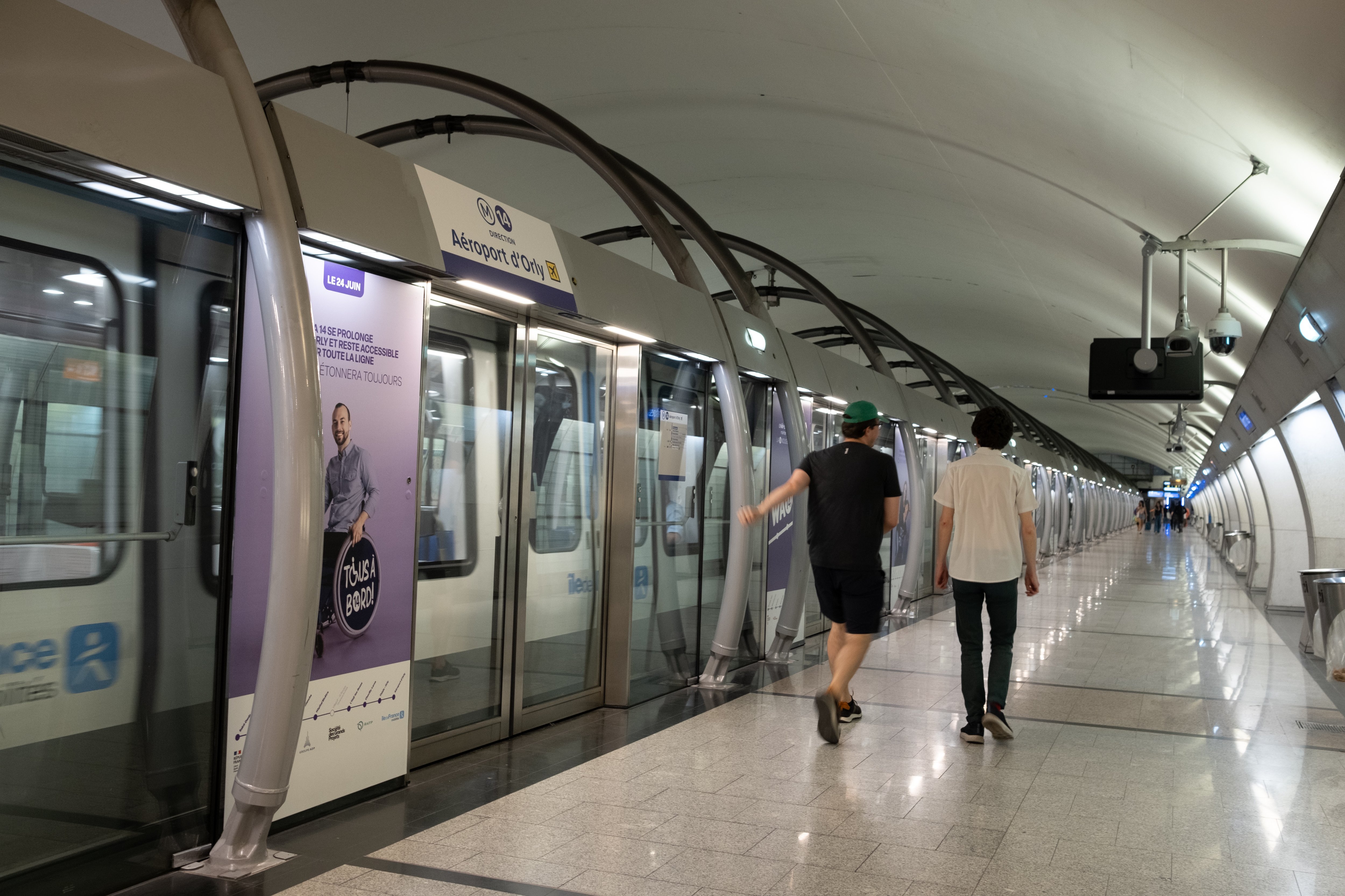 La ligne 14 prolongée sera fermée pour les voyageurs à 22 heures du lundi au jeudi, à partir du 9 septembre. LP/Léo Vignal