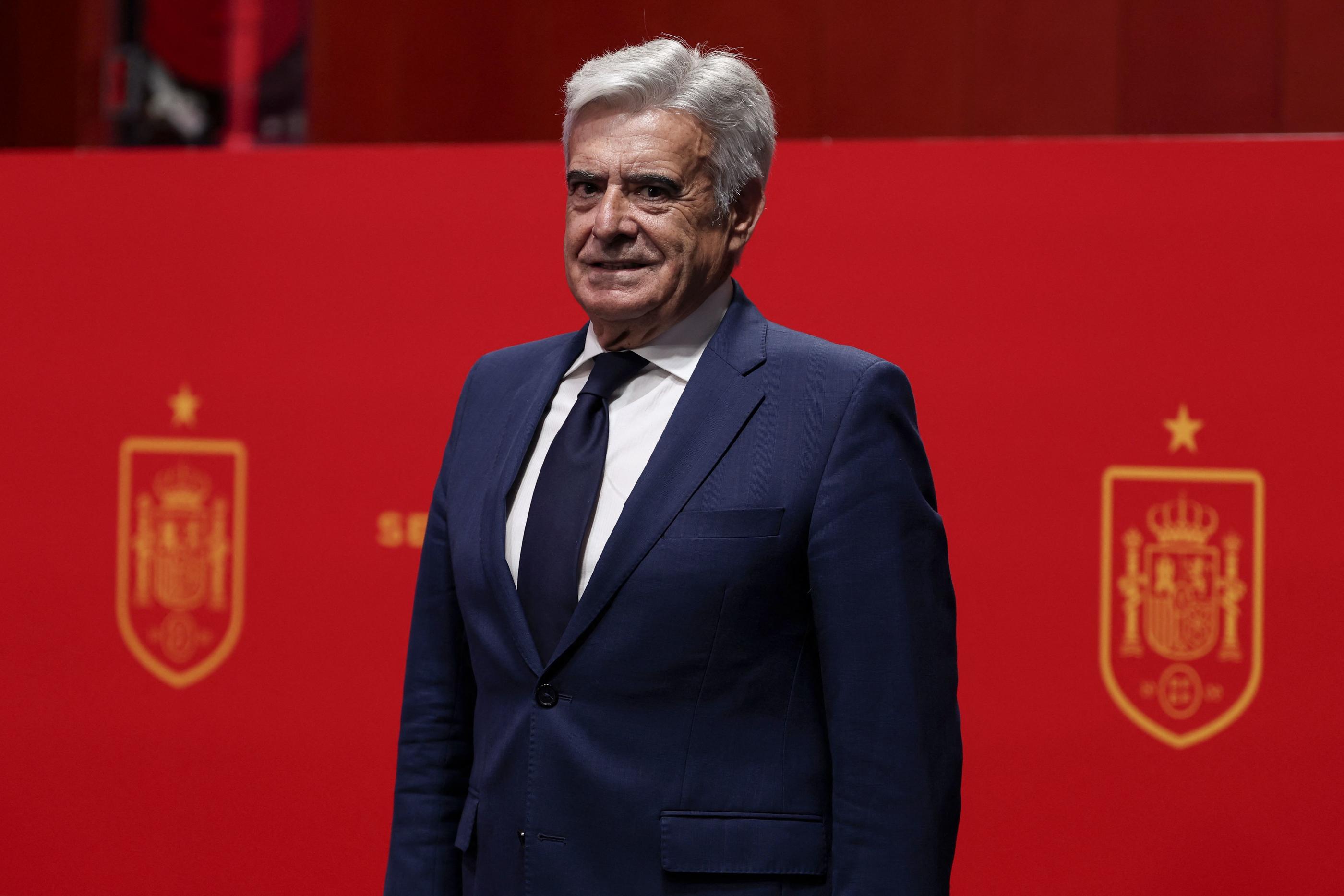 Pedro Rocha a été désigné président de la Fédération espagnole de football. (Photo by Thomas COEX / AFP)
