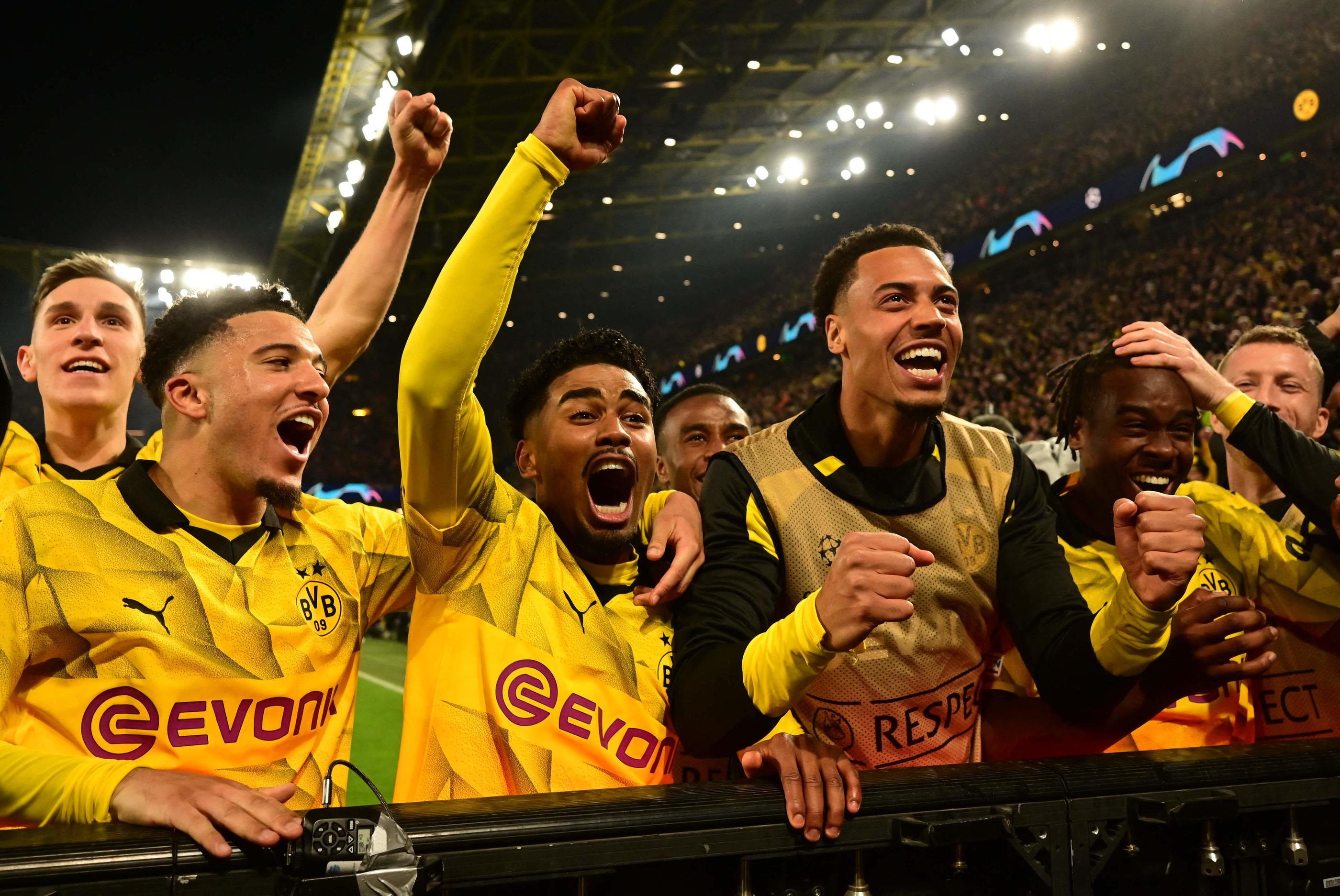 Dortmund est qualifié pour les demi-finales de la Ligue des champions pour la 4e fois  (Photo by INA FASSBENDER / AFP)
