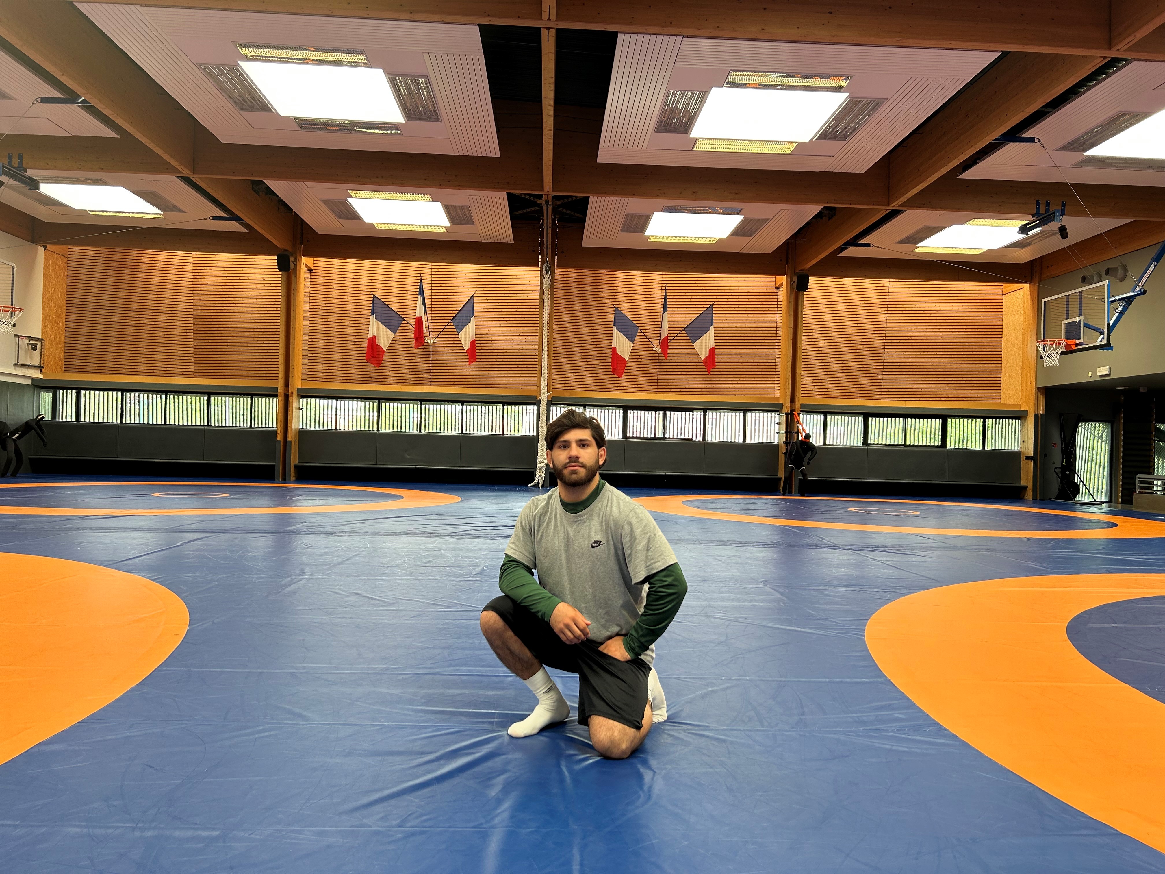 Après avoir renoncé au TQO de Bakou qui l'a privé des JO de Paris, le lutteur tricolore Gagik Snjoyan vise le titre mondial U23 en -67 kg gréco-romaine. LP/Arnaud Detout