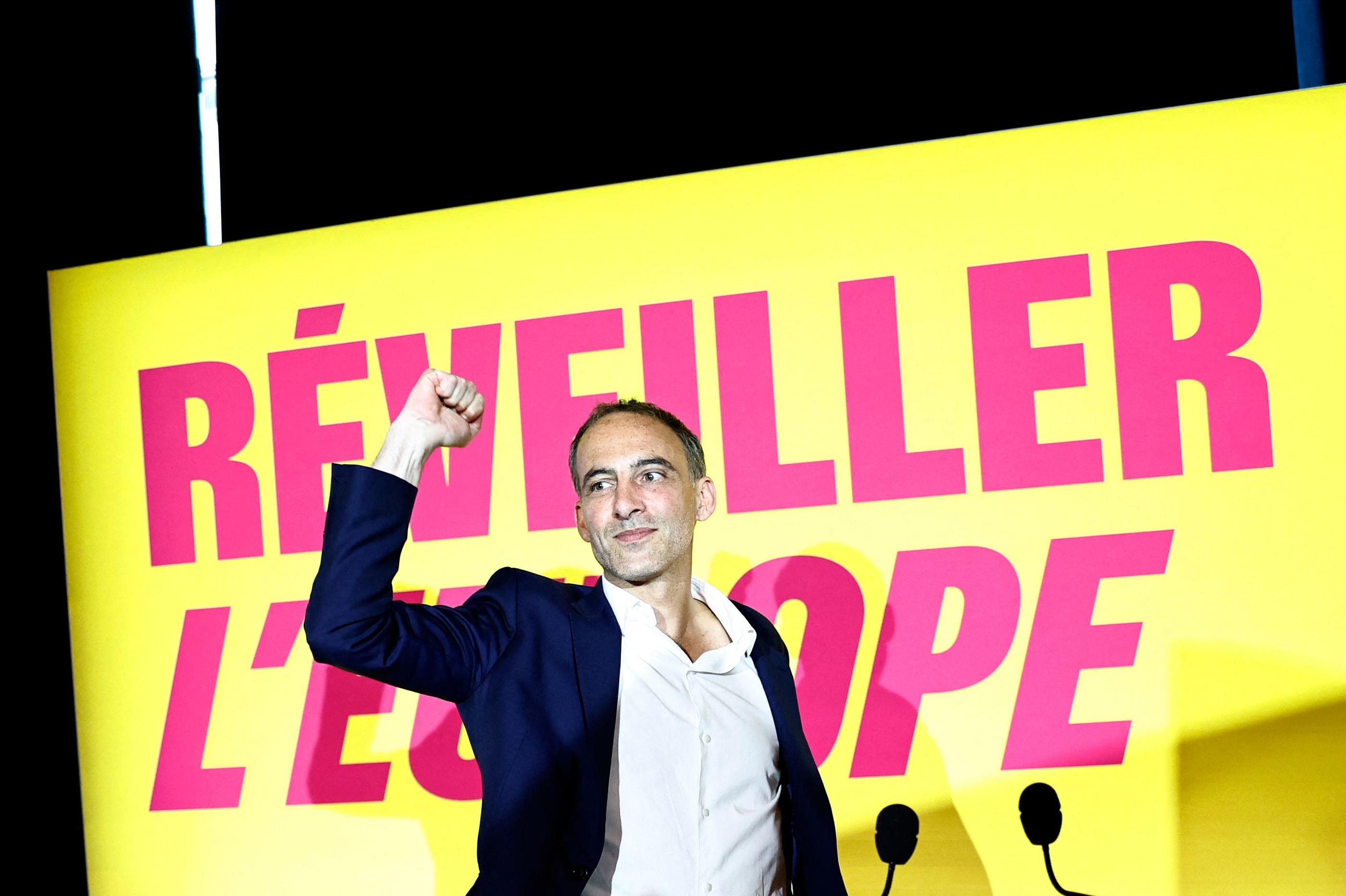 Raphaël Glucksmann arrive en tête des élections européennes à Paris. Sameer Al-Doumy / AFP