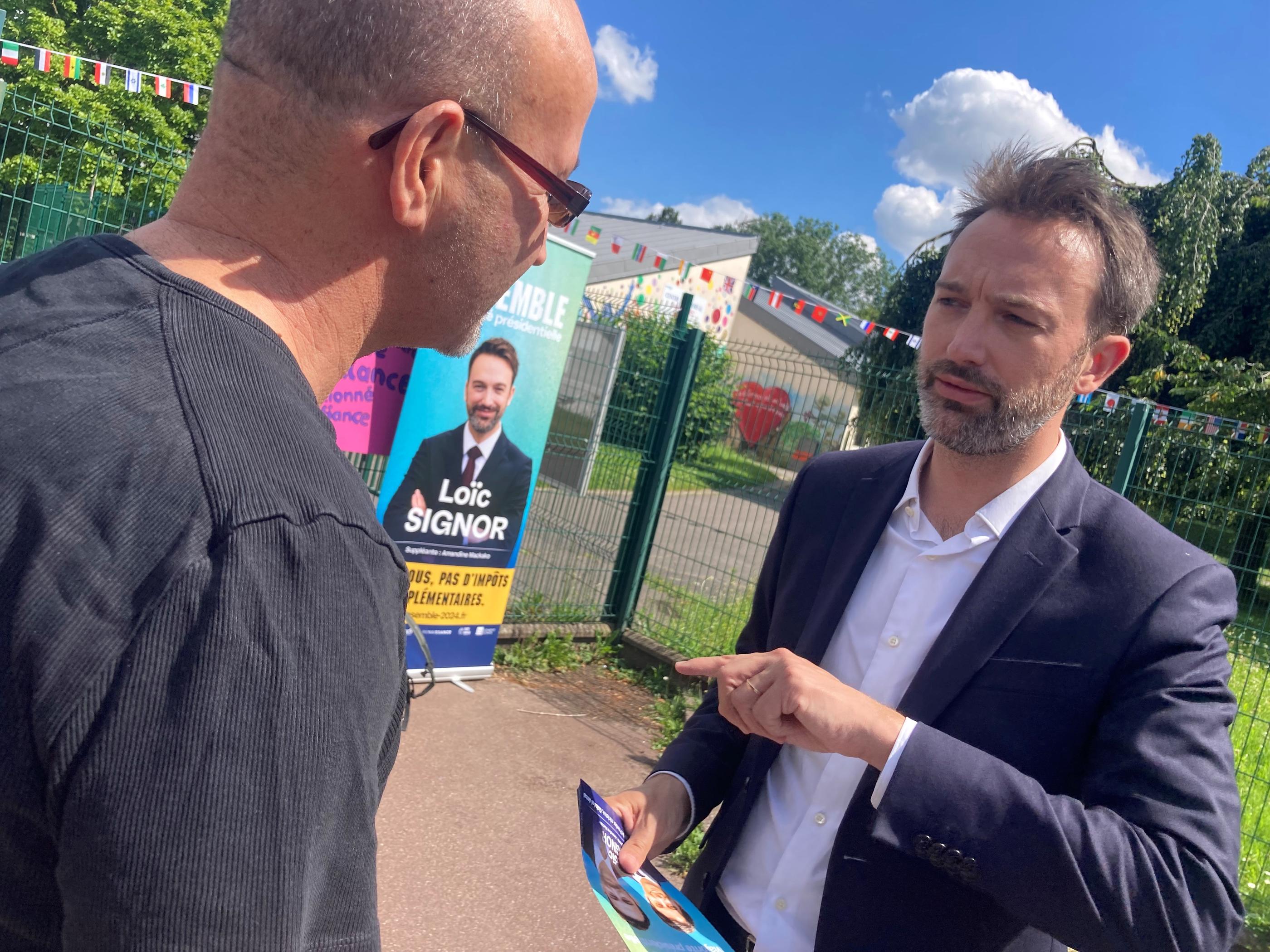 Dans le Val-de-Marne, l'ex-journaliste Loïc Signor mène une bataille face à des vents contraires, à l'image du climat général pour la majorité sortante. LP/Olivier Beaumont