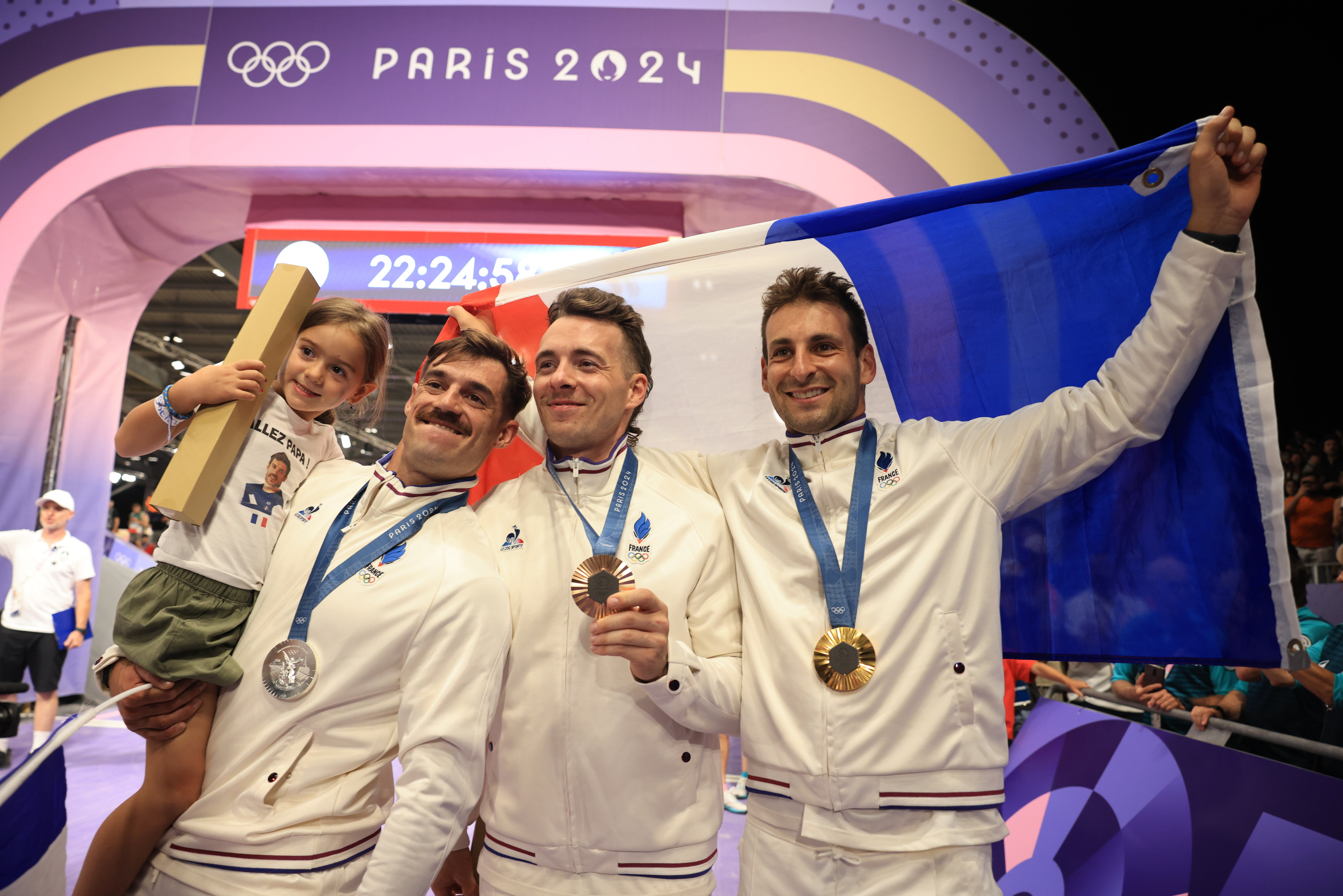 Sylvain André, Romain Mahieu et Joris Daudet (de gauche à droite) sont les nouvelles têtes d'affiche du BMX français. LP/Olivier Arandel