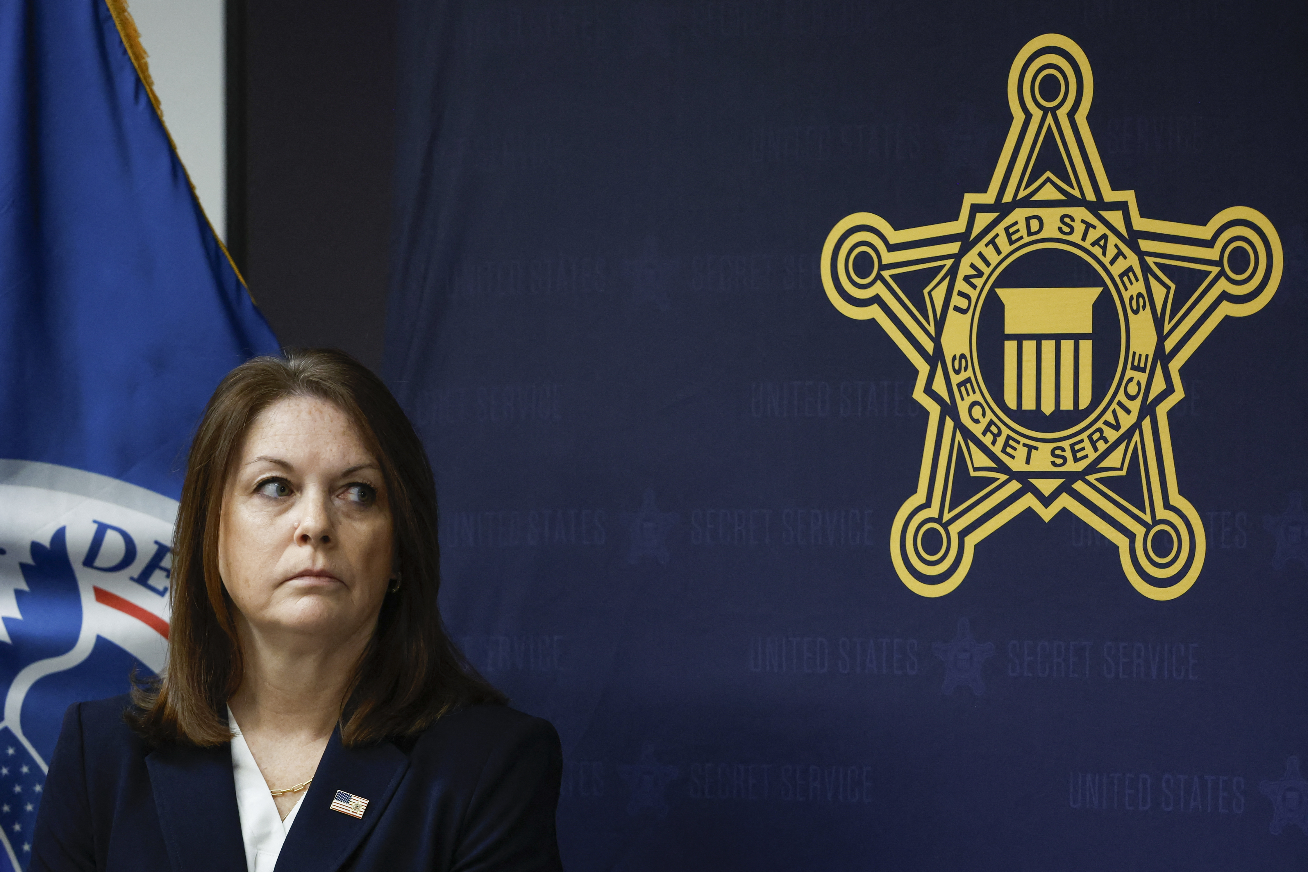 Kimberly Cheatle, ici en juin dernier à Chicago, dirige le Secret Service depuis septembre 2022. AFP/Kamil Krzaczynski