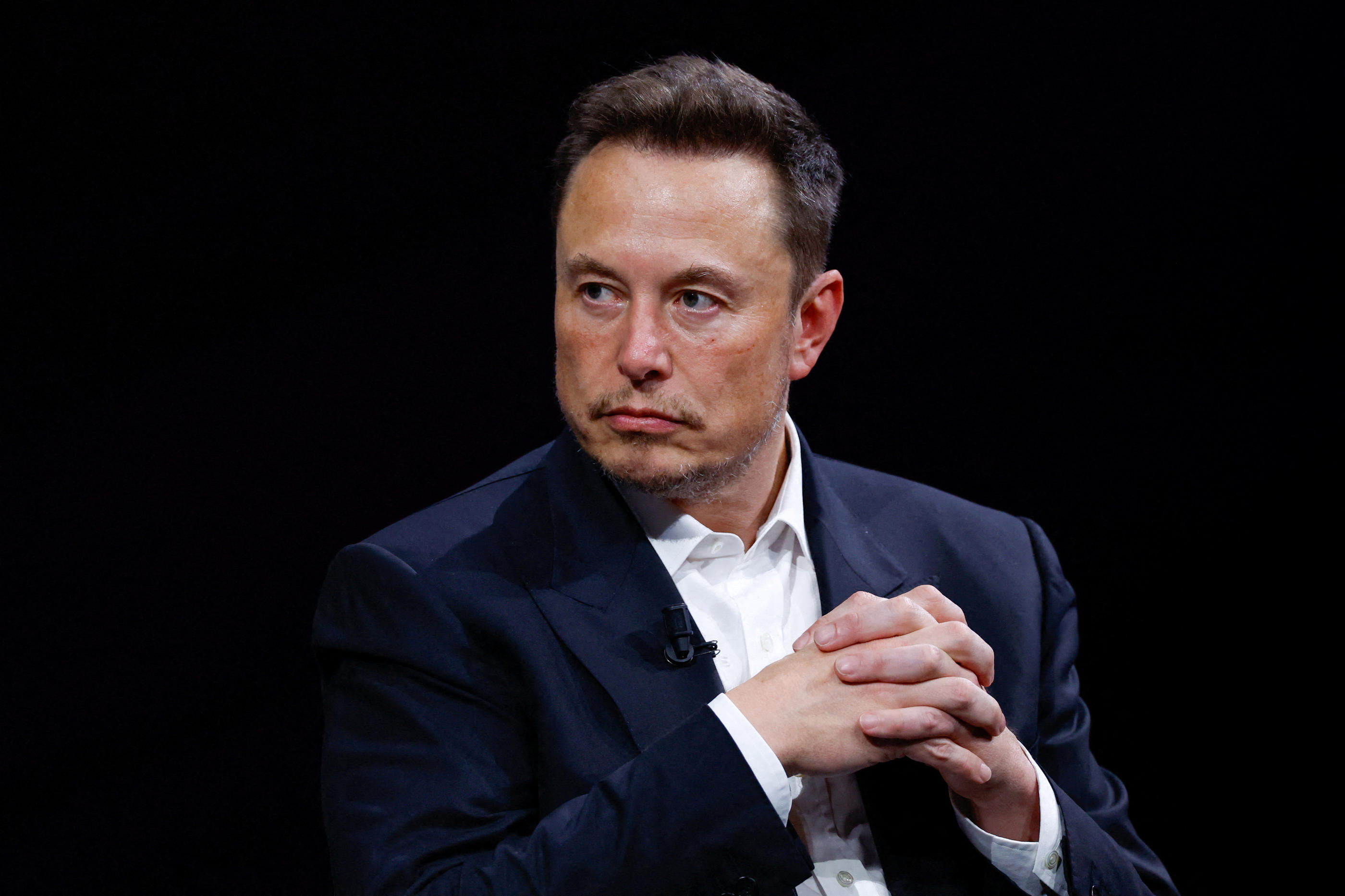 Paris, le 16 juin. Elon Musk participe à une conférence lors du salon Viva Technology. Reuters/Gonzalo Fuentes