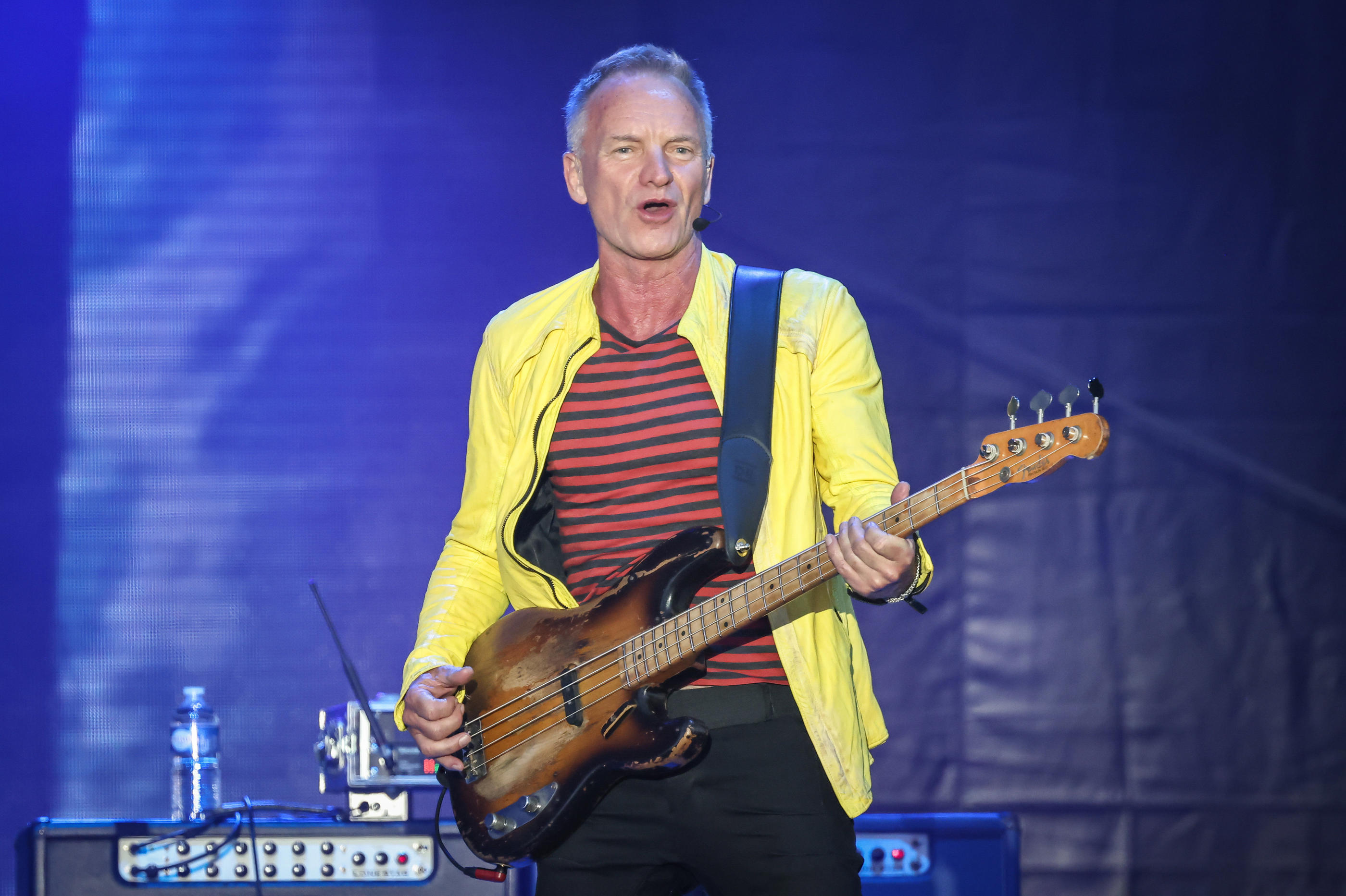 Archive. Sting a retenu le festival de Brive pour l'une de ses 5 dates en France en 2024.  LP/Fred Dugit