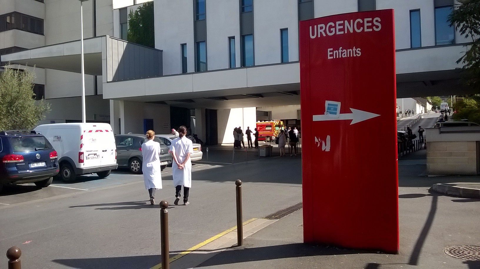 Hôpital du Kremlin-Bicêtre (Val-de-Marne). Le flou règne toujours sur la présence d'internes aux urgences à partir du 1er novembre. LP/Fanny Delporte