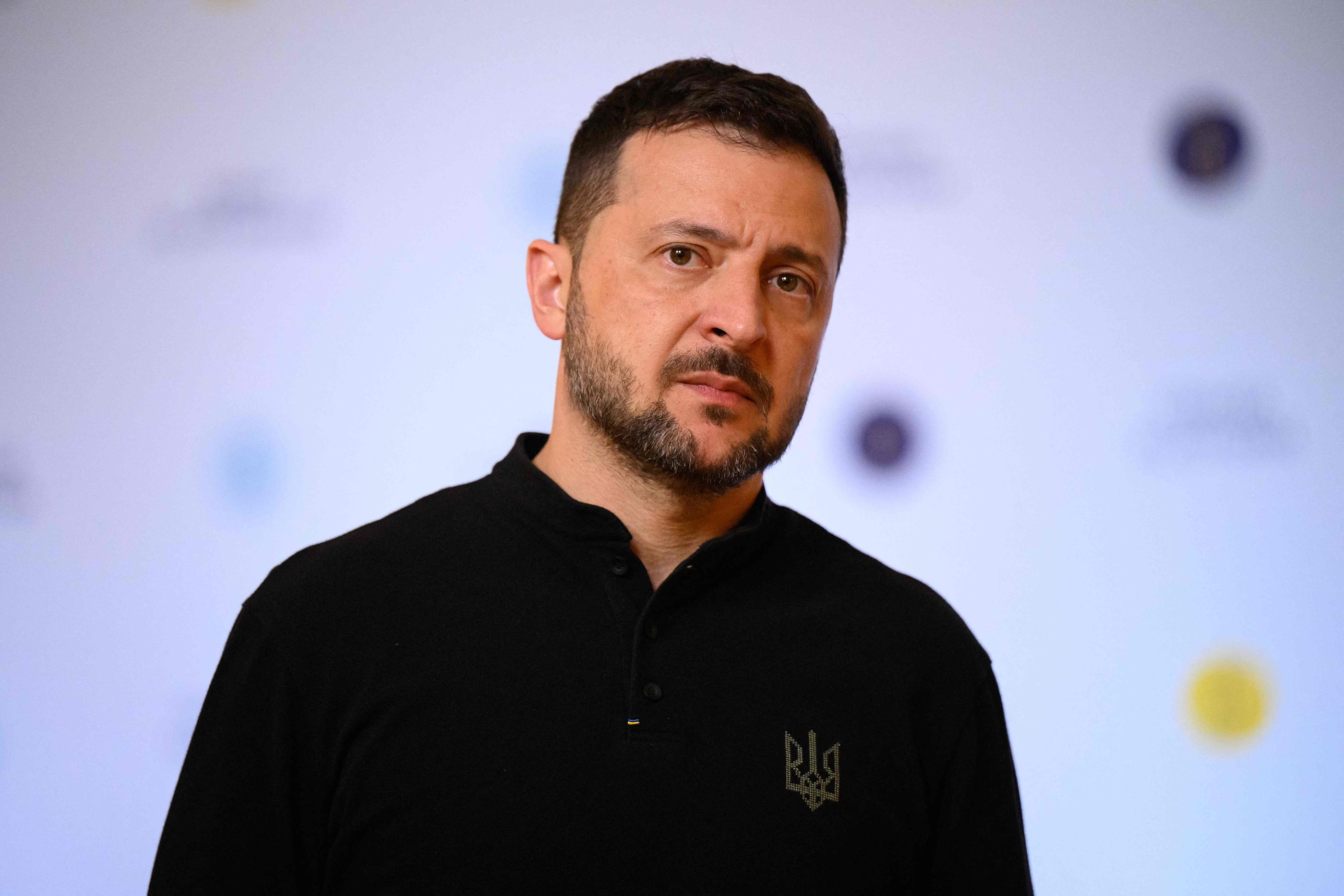 Le chef d'Etat ukrainien, Volodymyr Zelensky (ici en photo le 13 septembre), assure ce mercredi "qu'il ne peut y avoir aucune solution alternative à la paix, aucun gel de la guerre ou autres manipulations qui ne feraient que déplacer l'agression russe".  AFP/Leon Neal