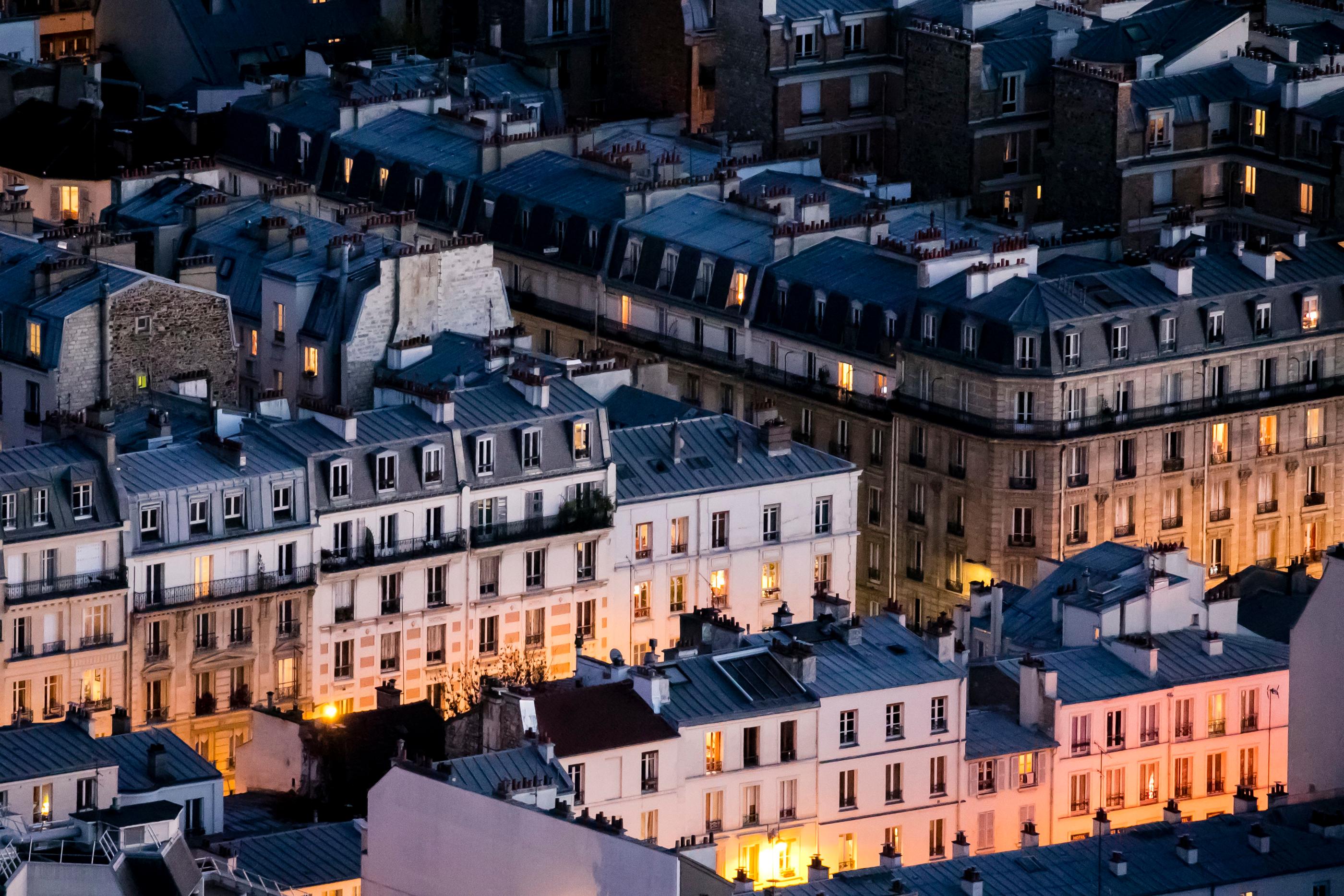 La chute des prix de l'immobilier gagne du terrain en Île-de-France, notamment à Paris qui enregistre une baisse de 1,3% en trois mois. Vincent Isore/IP3