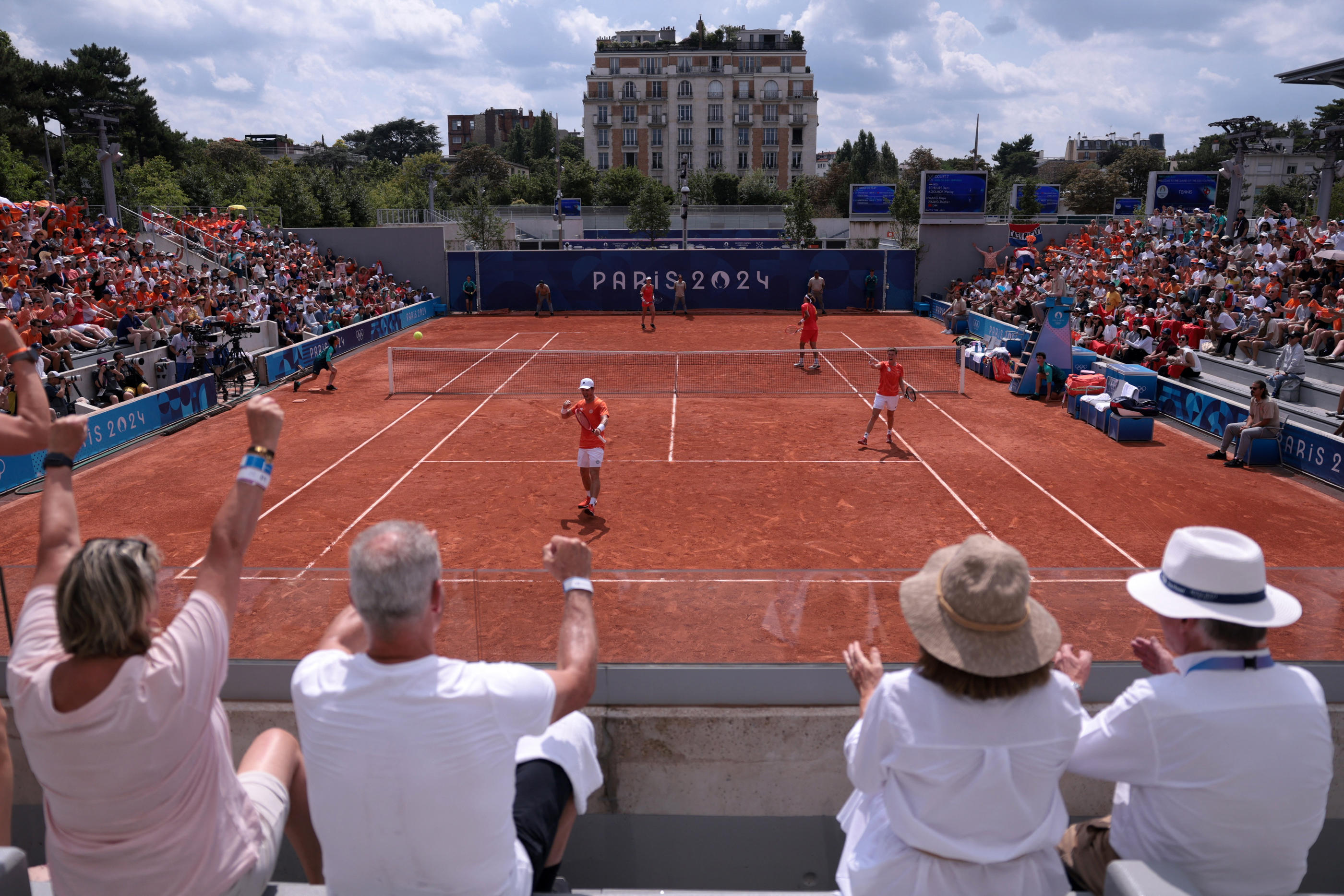 L'ambiance est montée d'un cran à Roland-Garros à l'occasion du tournoi olympique. REUTERS/Claudia Greco