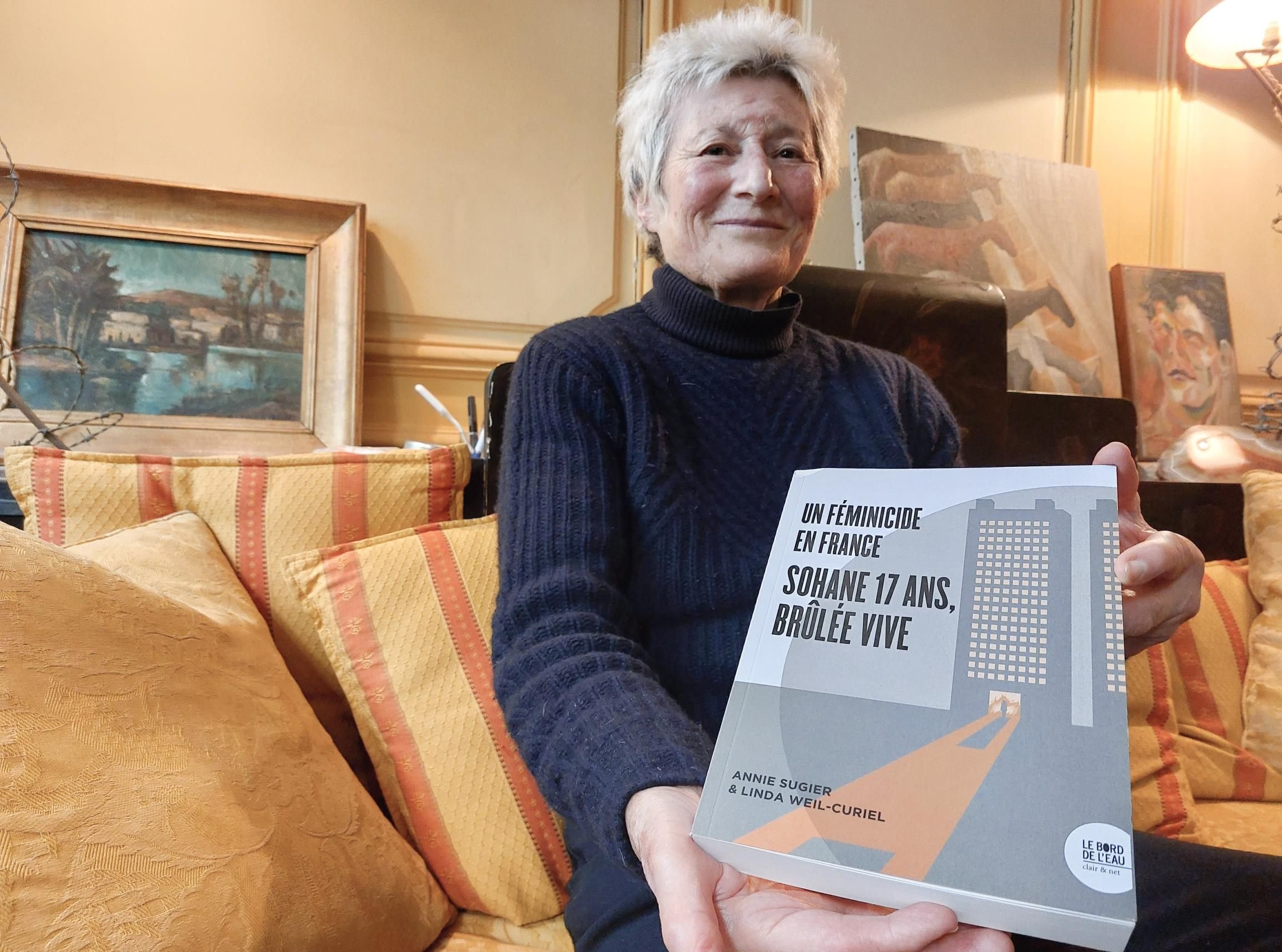Paris, le 2 mai. Linda Weil-Curiel, avocate représentant la Ligue du droit international des femmes, a coécrit un livre sur le meurtre de Sohane Benziane, survenu dans la cité Balzac de Vitry (Val-de-Marne). LP/Fanny Delporte
