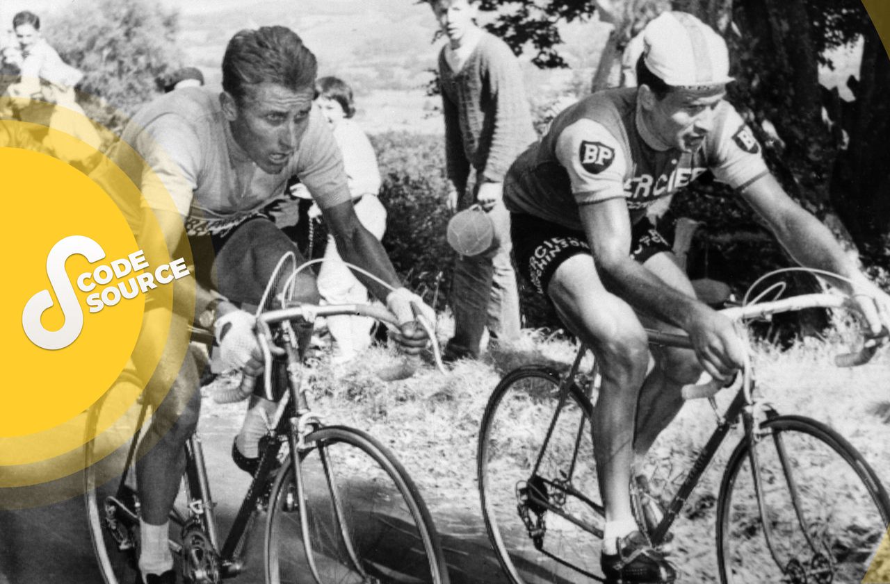 Maillot Cycliste Vintage Gan Assurances Team 70's - Raymond Poulidor - Taille 4/L - Homme