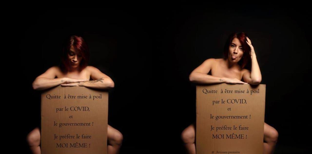 Oise : le photographe se met « à poil » contre la fermeture des commerces -  Le Parisien