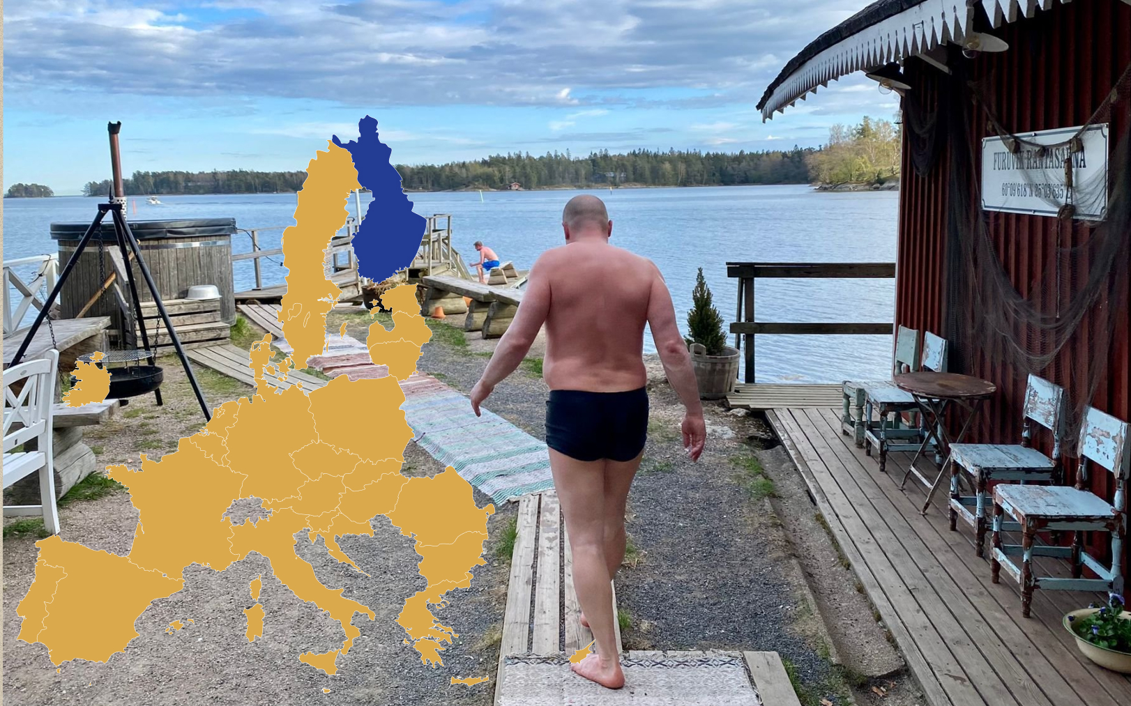 Île de Laajasalo en Finlande, 13 mai 2024. Dans le pays des gens heureux, le sauna est un art de vivre qui se pratique toutes les semaines. Le Parisien-DA/Ariane Riou