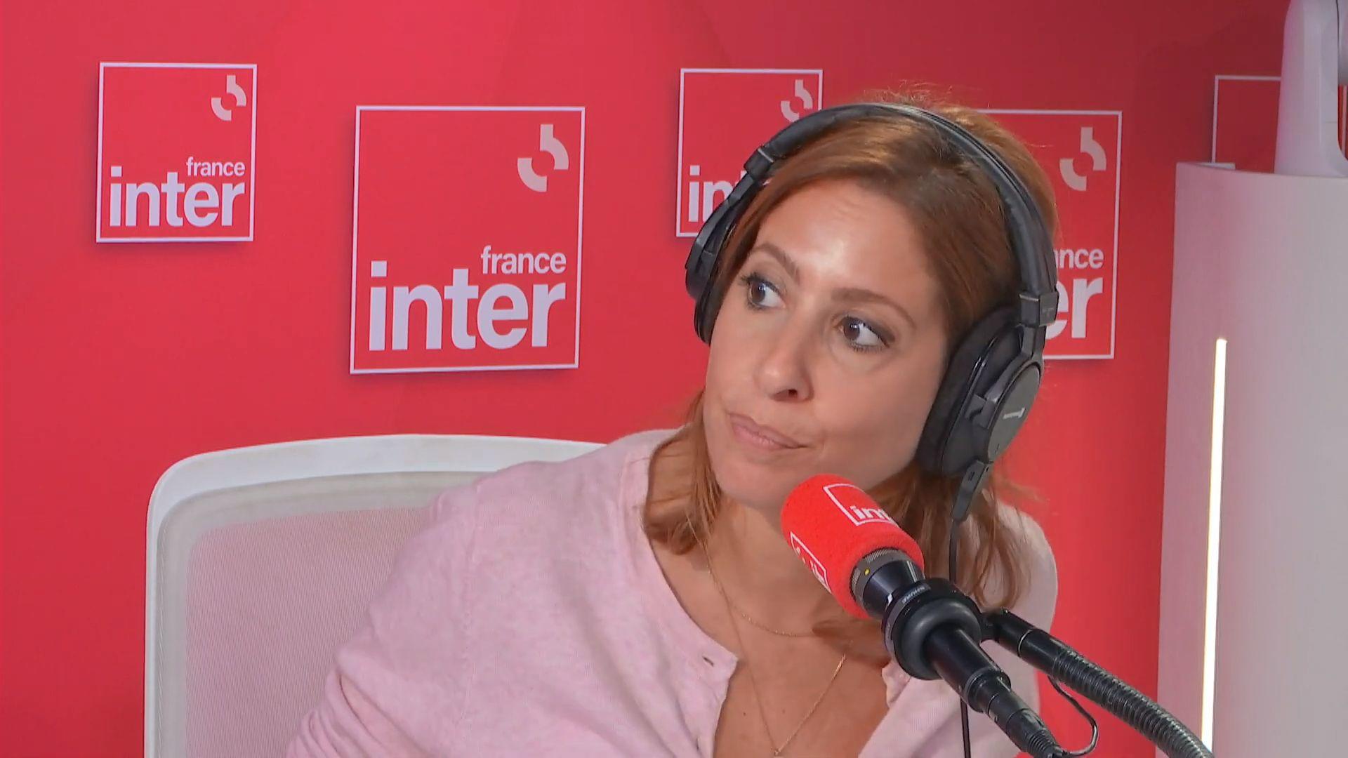 Amélie Nothomb a été la première invitée de « L’interview de Léa Salamé » à 9h20, une nouveauté dans la matinale de France Inter. Capture d'écran