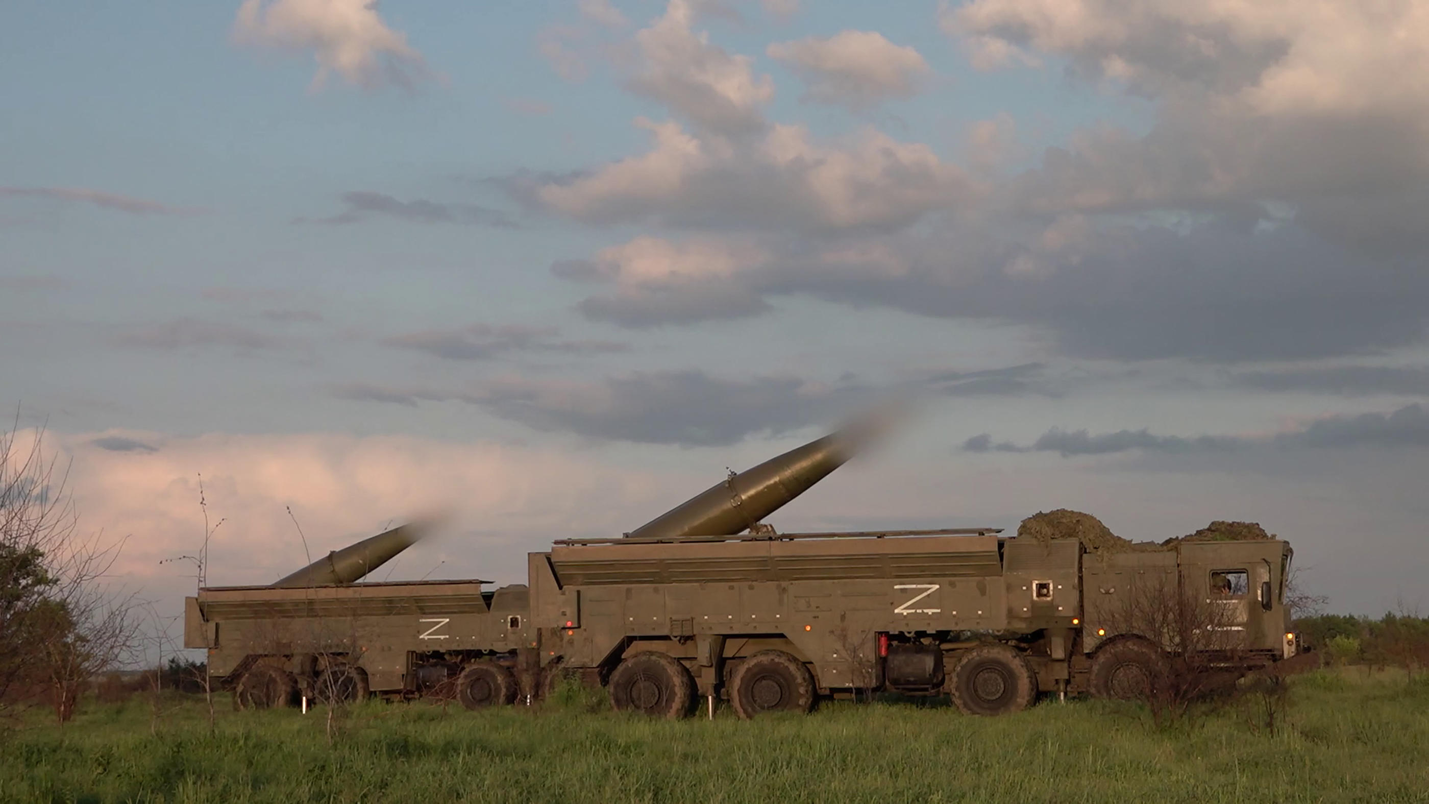 La Russie a lancé des exercices militaires nucléaires à la frontière avec l'Ukraine. AFP/Russian Defence Ministry
