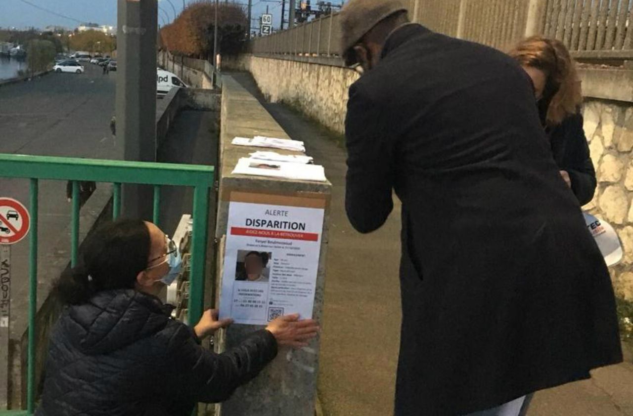 <b></b> Ablon, ce samedi. Une centaine de bénévoles se sont organisés en "brigades" pour diffuser dans toute l’Ile-de-France l’avis de disparition de Feryel, 14 ans, qui n’a pas donné de signe de vie depuis le 27 octobre.