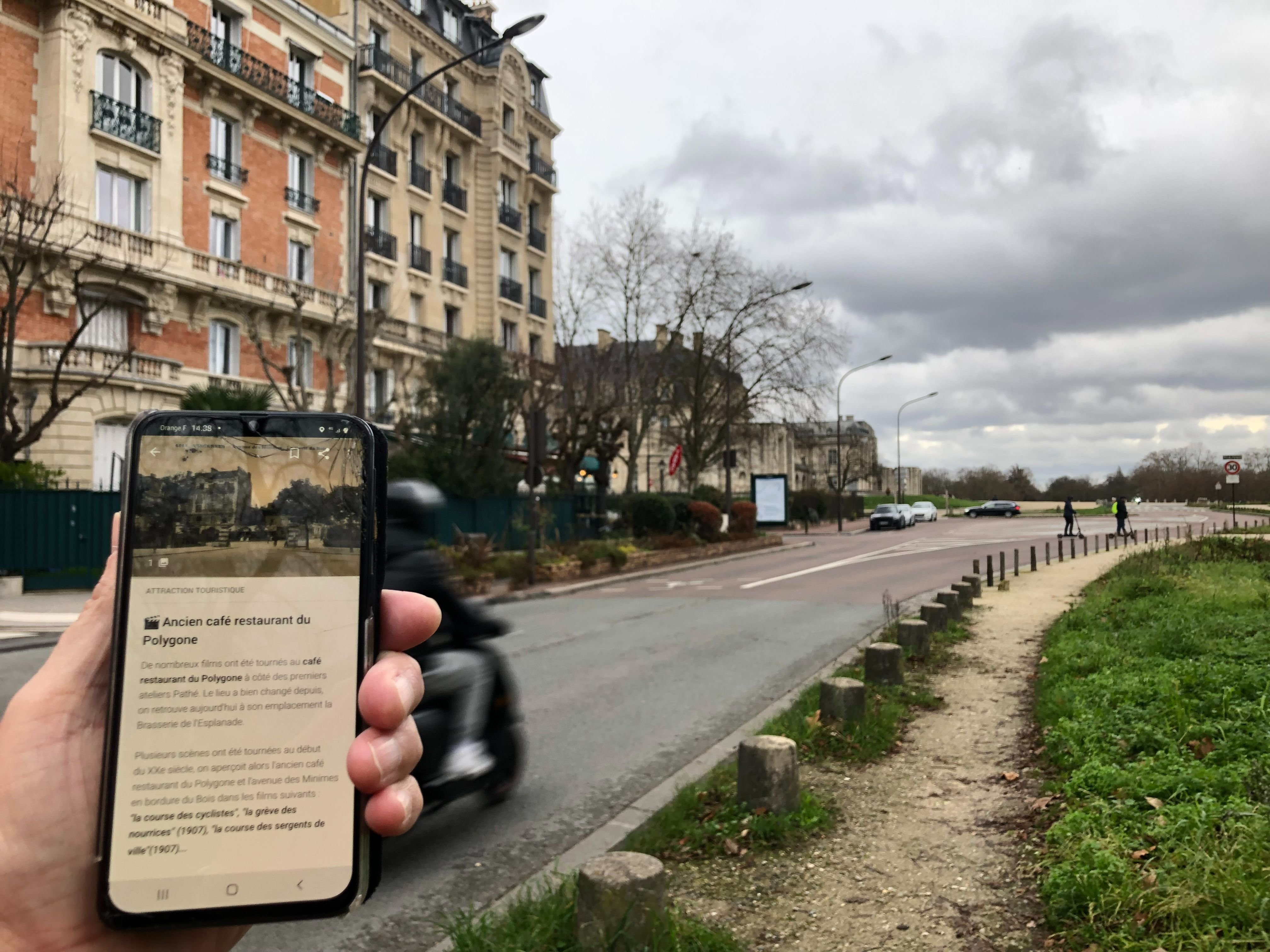 Vincennes, 28 décembre. Avec l'application gratuite Izi.Travel, découvrez "Vincennes : sur les pas de Charles Pathé", afin de vous plonger dans le passé de ce Vincennois et des nombreux films muets tournés sur la commune. LP/Sylvain Deleuze