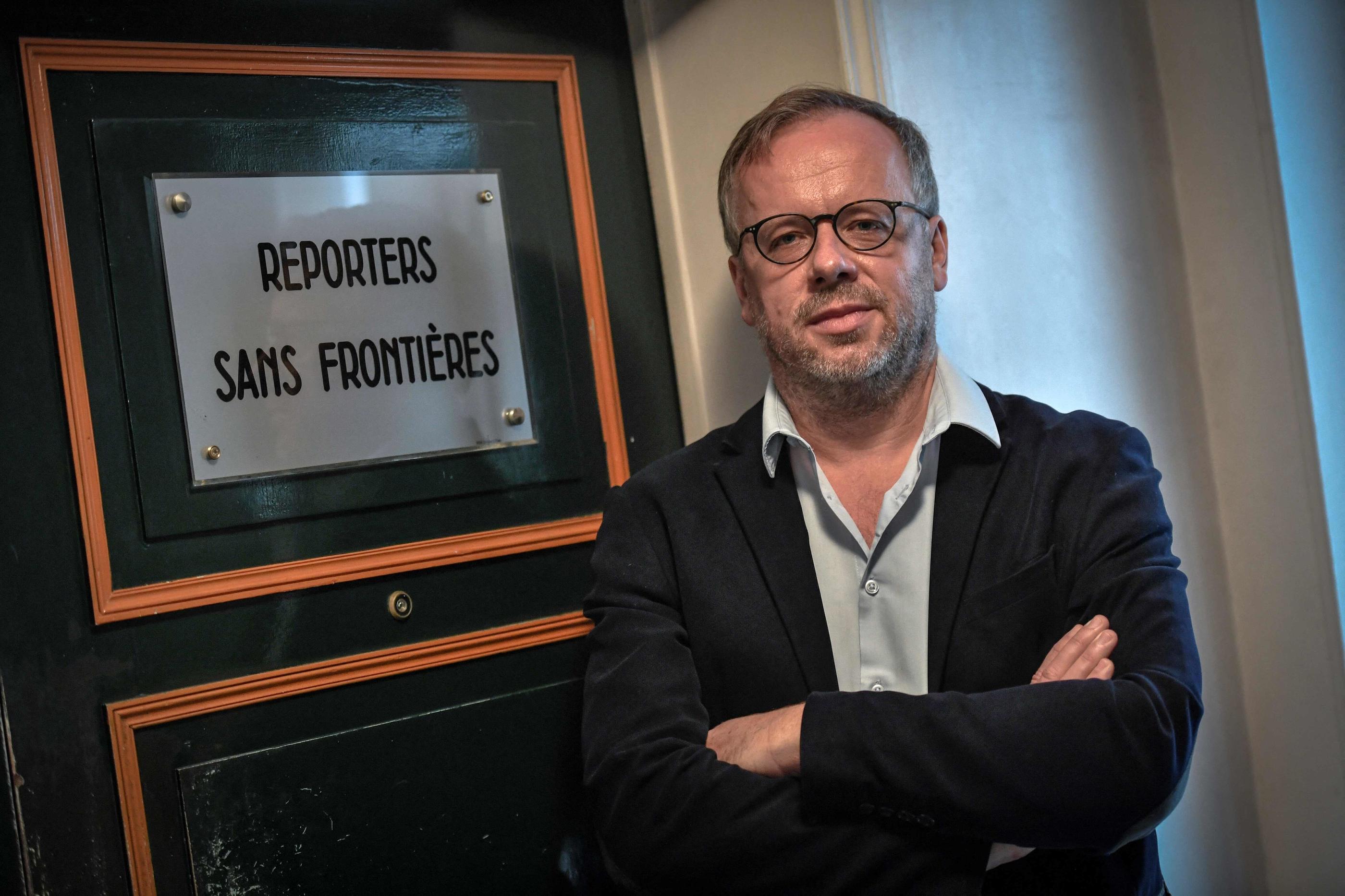 Christophe Deloire, secrétaire général de Reporters sans frontières, est mort à l’âge de 53 ans. AFP/Stéphane Sakutin