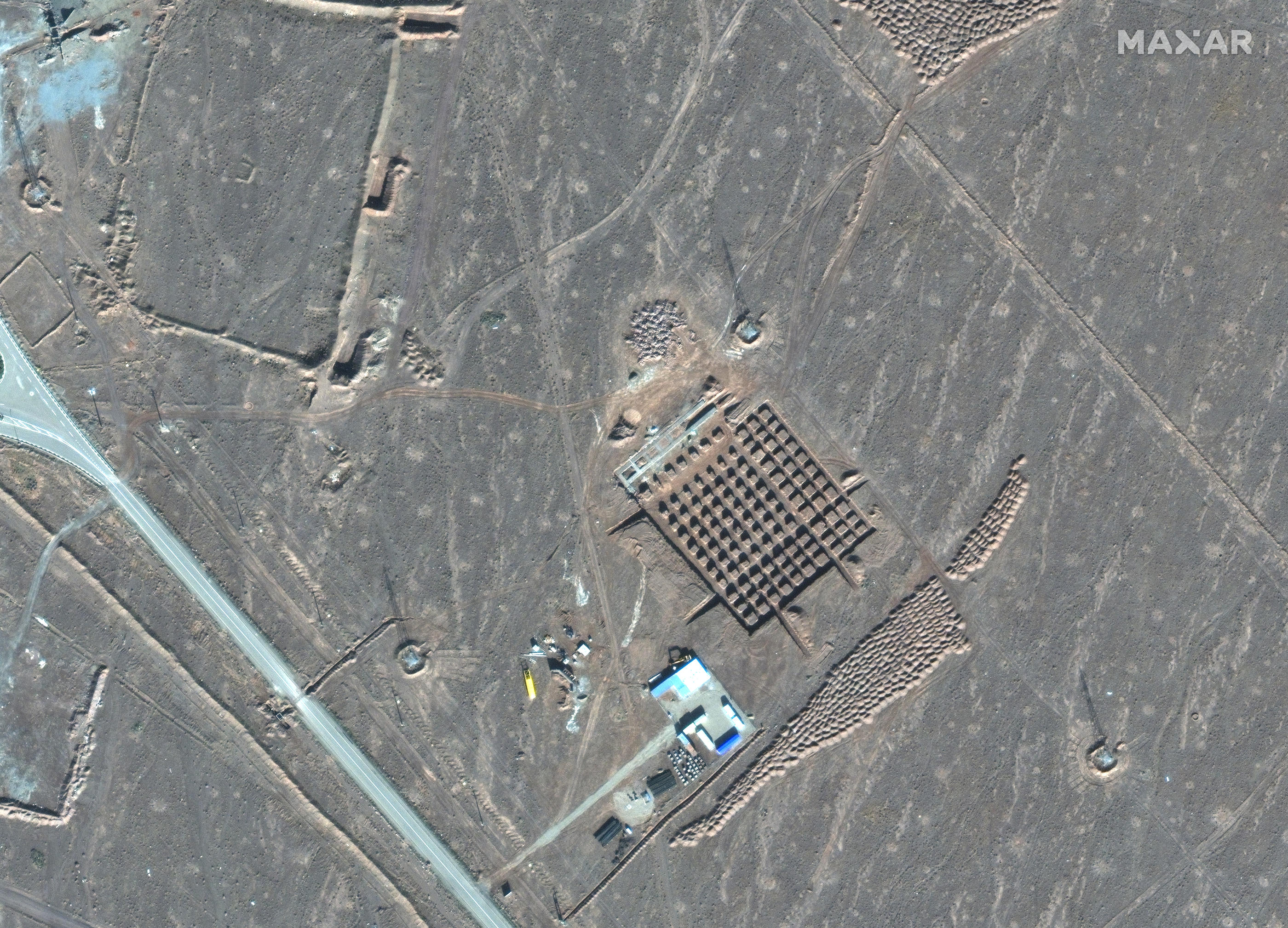 L’Agence internationale de l’énergie atomique a confirmé que les sites nucléaires iraniens n’avaient subi « aucun dégât » après les explosions entendues vendredi dans le centre du pays. (Illustration) AFP / Satellite image 2021 Maxar Technologies