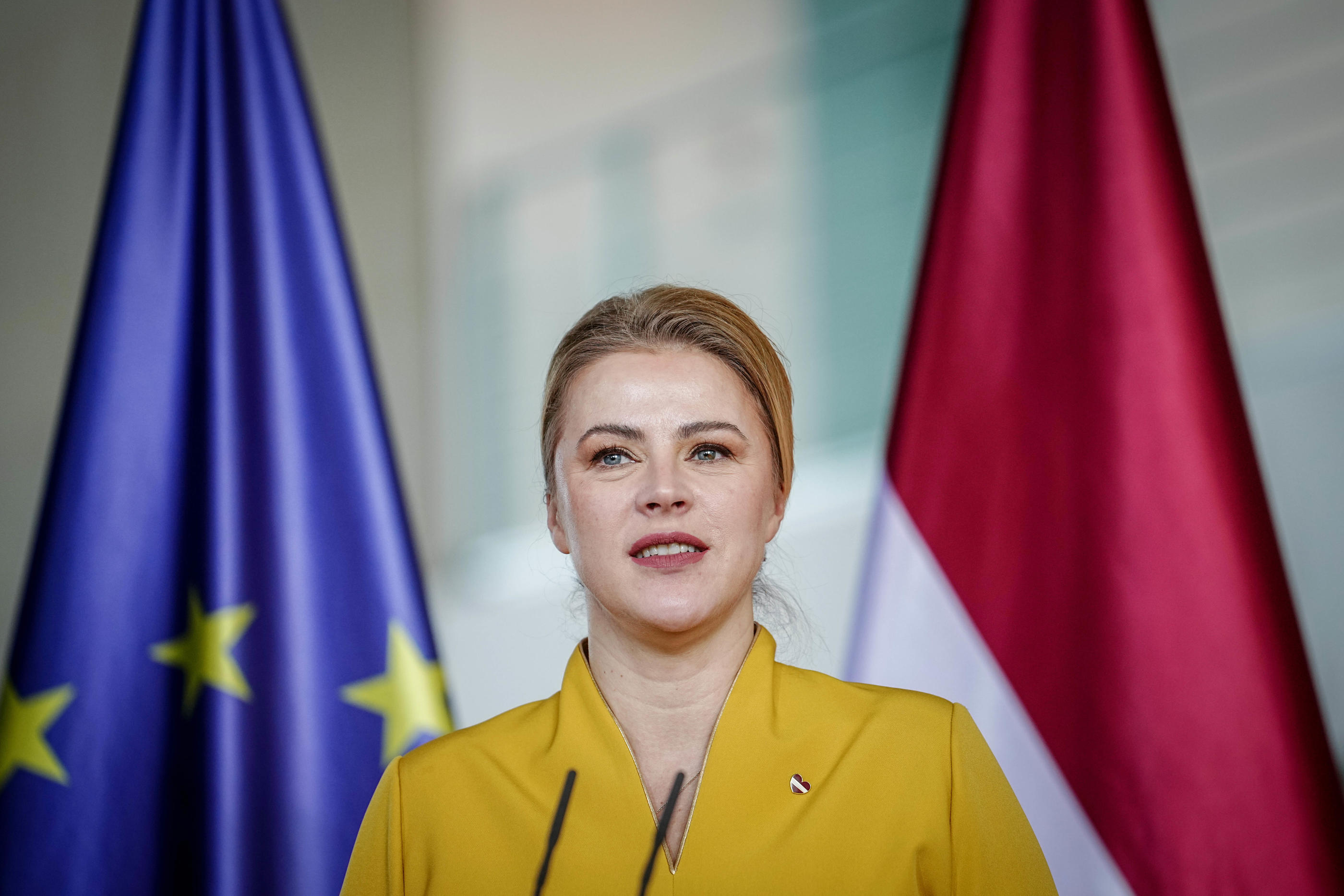 La Première ministre de la Lettonie Evika Siliņa avait mis en garde contre les actions imprévisibles de la Russie, comparée à « un alcoolique ou un toxicomane ». Icon Sport / Kay Nietfeld
