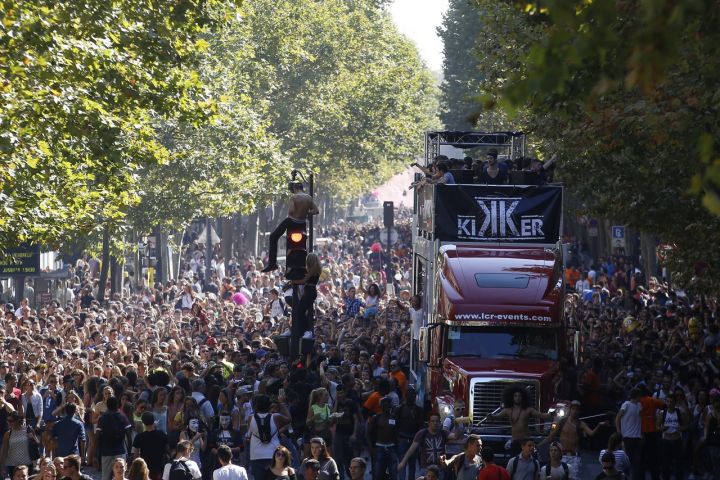La dernière édition de la Techno Parade a eu lieu en 2019. Elle avait réuni environ 300 000 personnes dans les rues de la capitale, selon les organisateurs. LP/Olivier Corsan