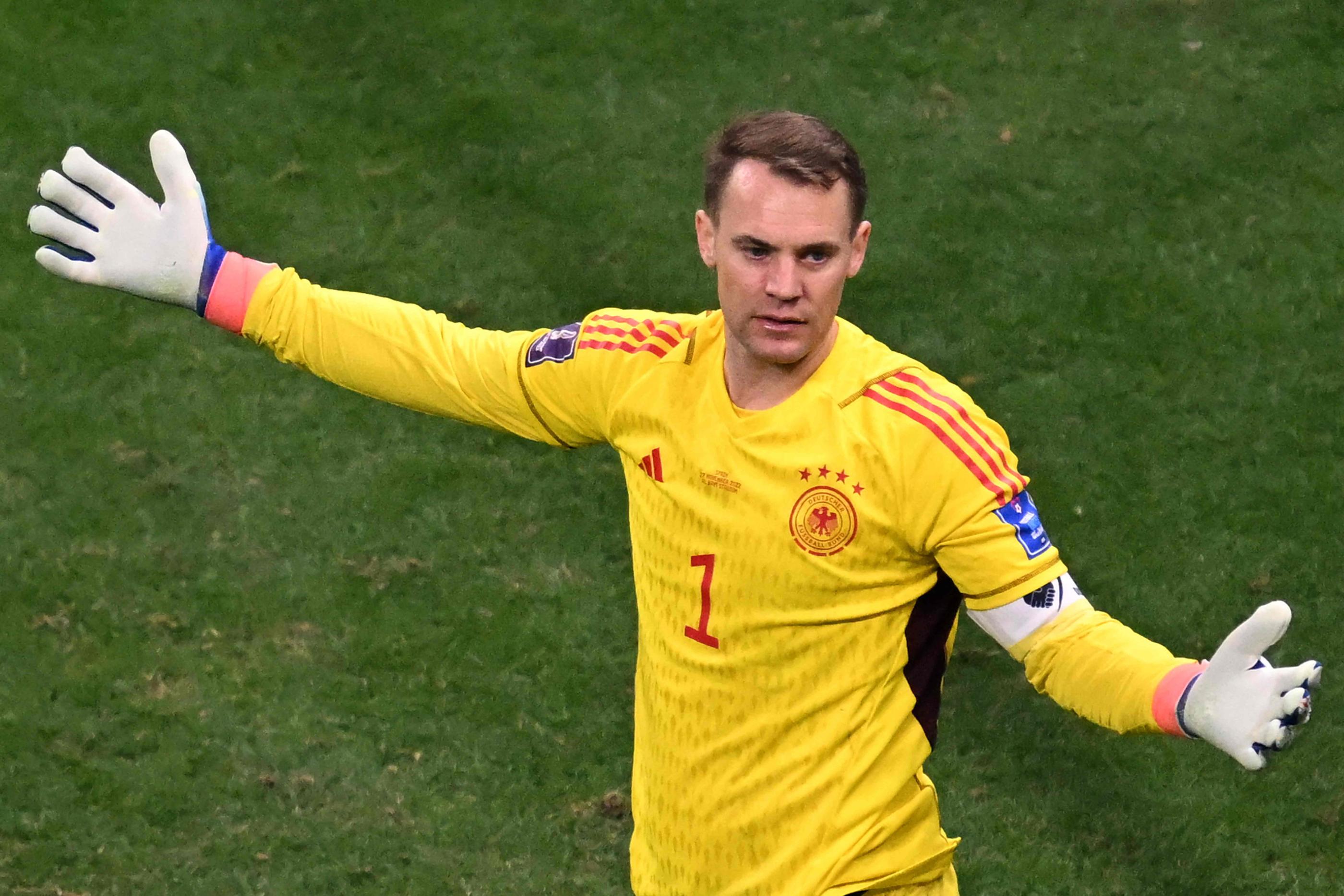 Manuel Neuer lors du match face à l'Espagne au Mondial 2022. AFP