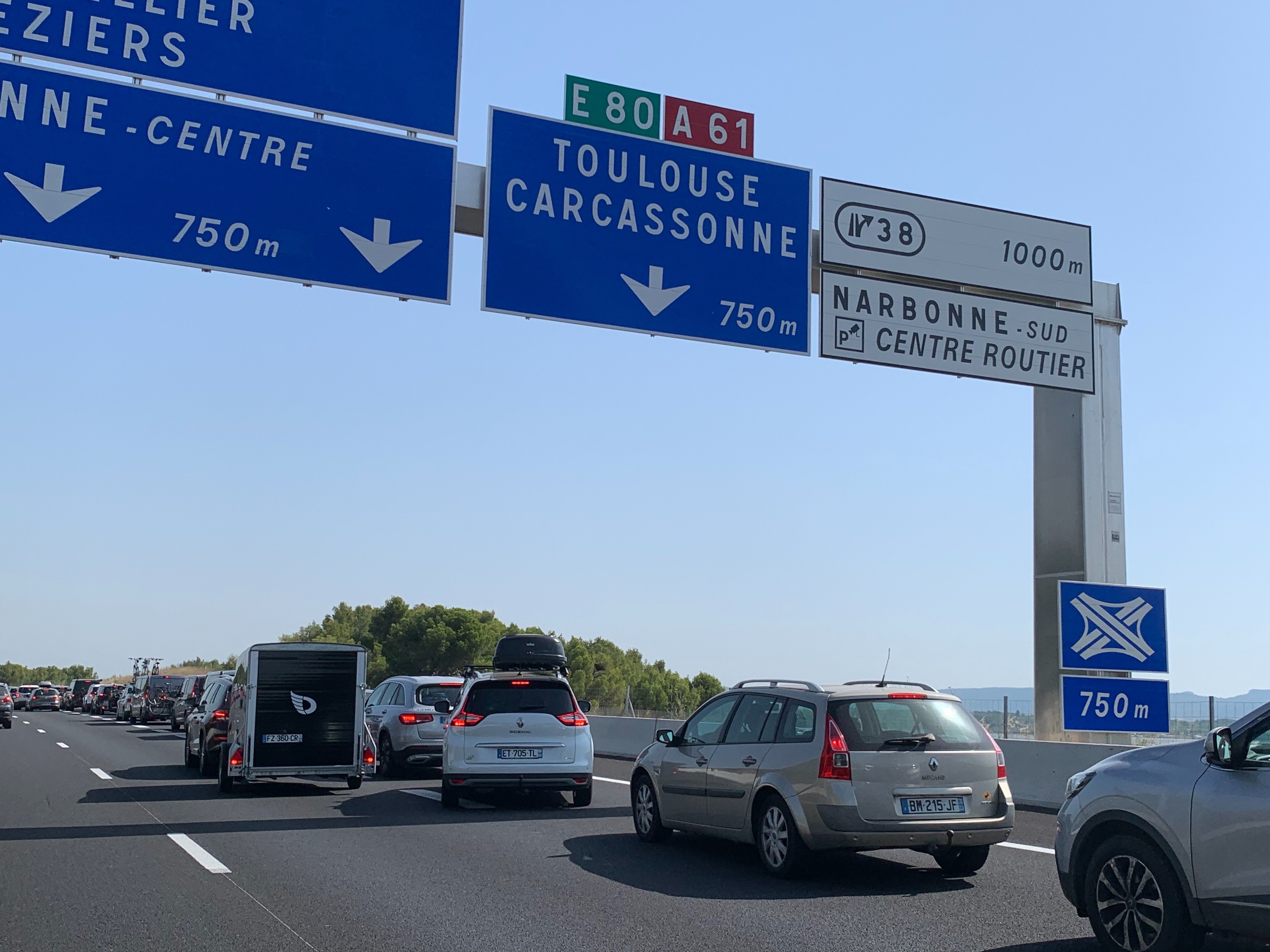 Comme de nombreuses autoroutes, l'A61 sera particulièrement chargée ce lundi dans le sens des retours. (Illustration) LP/Aurélie Audureau