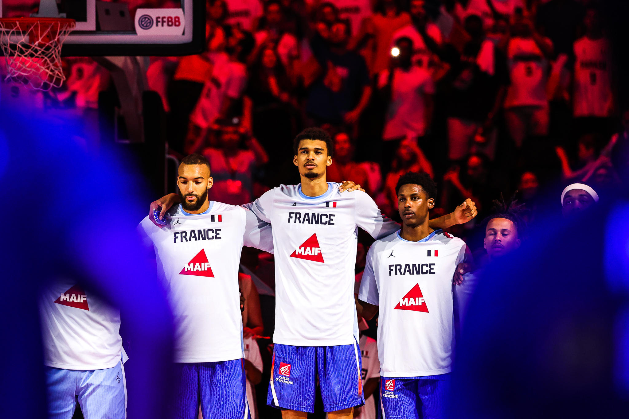 Avec Rudy Gobert et  Victor Wembanyama, les Bleus possèdent deux des meilleurs intérieurs du monde. ohnny Fidelin/Icon Sport