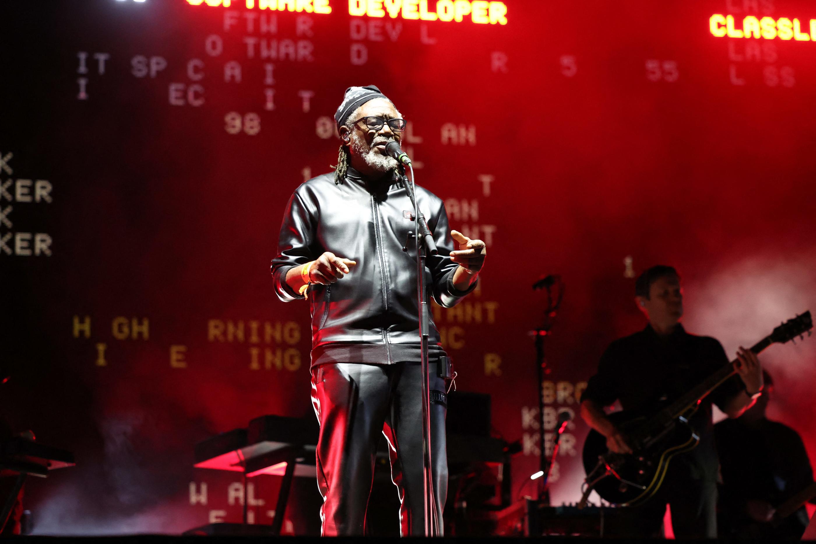 Saint-Cloud (Hauts-de-Seine), ce samedi 24 août. Le chanteur Horace Andy, 73 ans, était comme toujours de la partie pour le concert du groupe Massive Attack. LP/Arnaud Journois