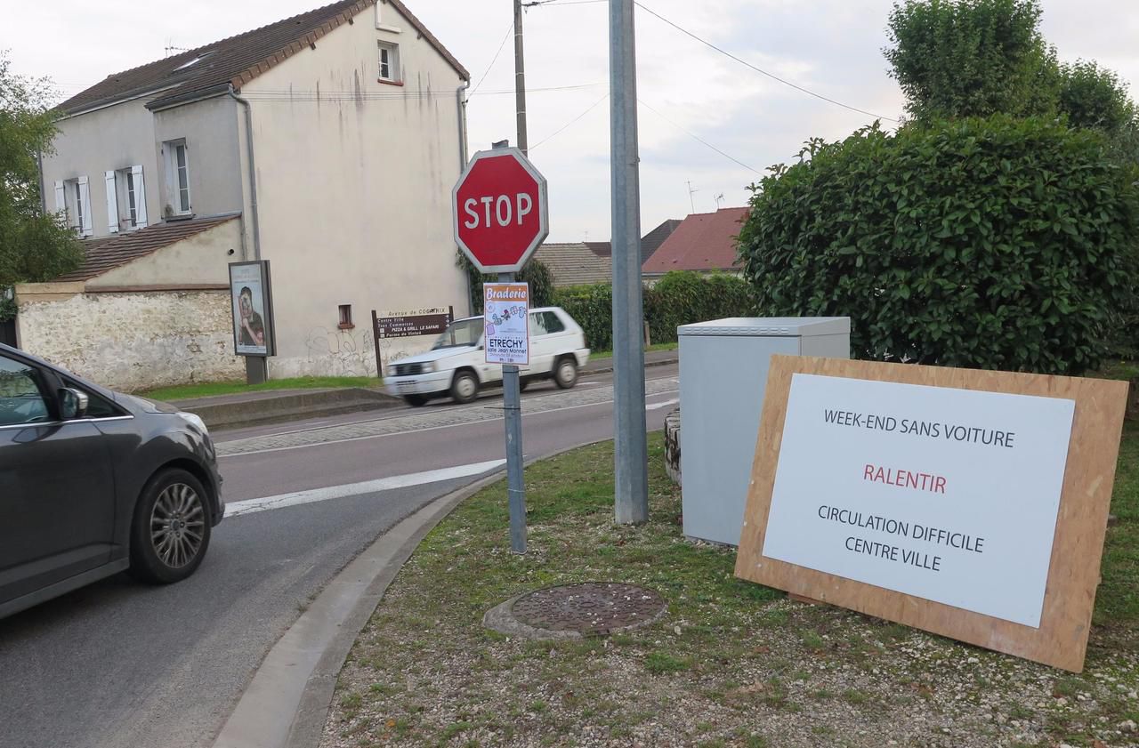 <b></b> Etréchy, mercredi soir. La commune organise le 30 septembre et le 1er octobre son premier week-end sans voiture. 