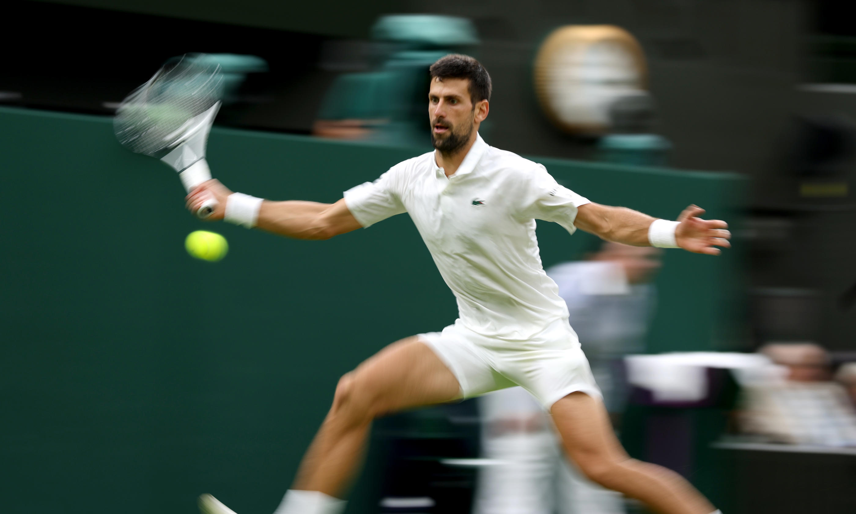 Novak Djokovic va jouer sa 9e finale de Wimbledon ce dimanche face à Carlos Alcaraz, qu'il avait déjà affronté à Roland-Garros. Icon Sport/Xinhua