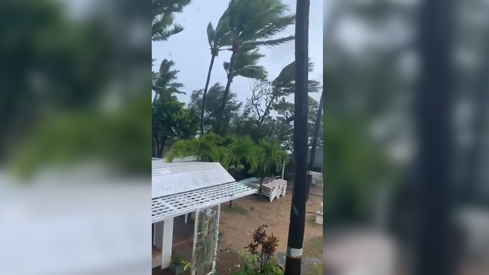 Laurence a filmé le passage du cyclone Belal depuis la fenêtre de sa chambre d'hôtel, sur l'île de la Réunion.