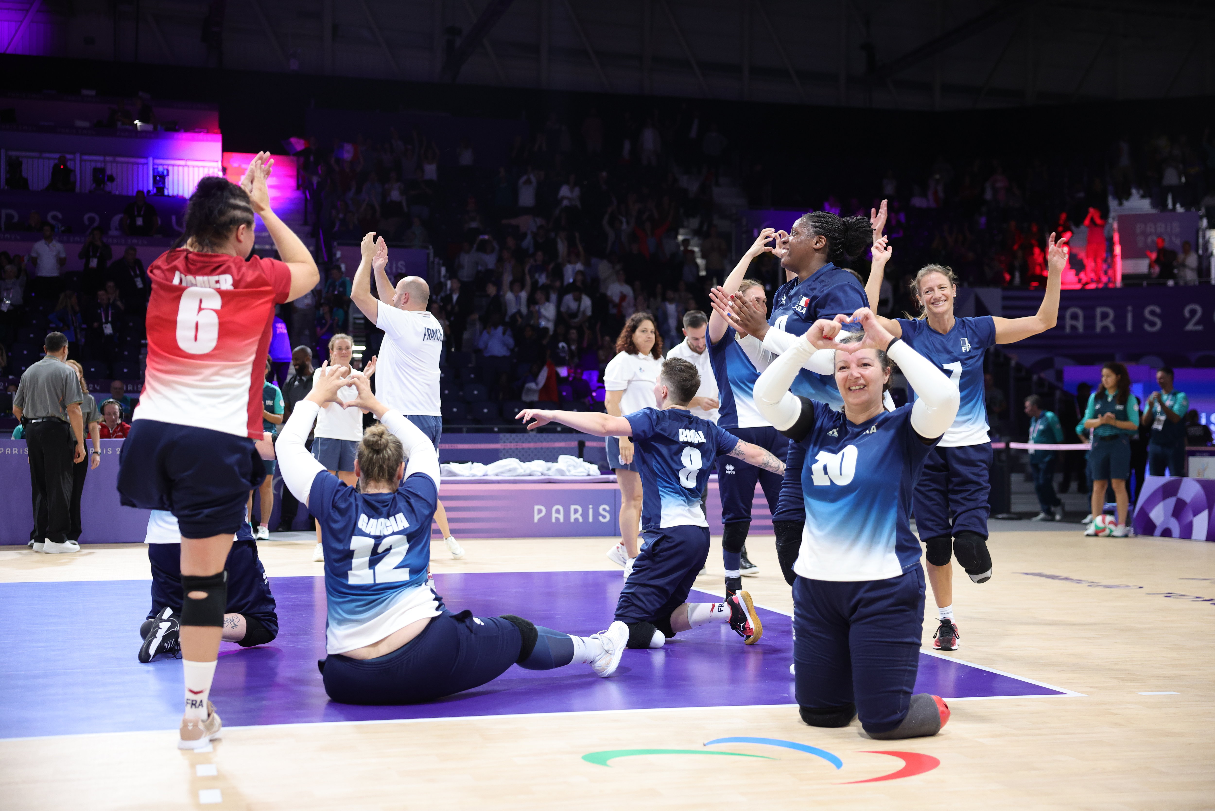 L'équipe de France féminine de volley assis a participé pour la première fois de son histoire aux Jeux paralympiques. LP/Olivier Arandel