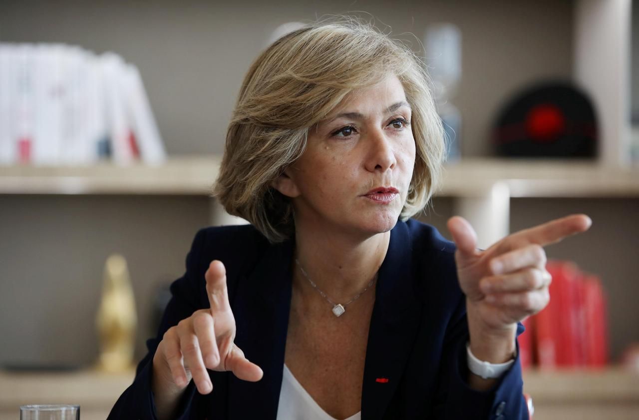 <b></b> Saint-Ouen, lundi 3 février 2020. Valérie Pécresse, présidente de la région Ile-de-France.