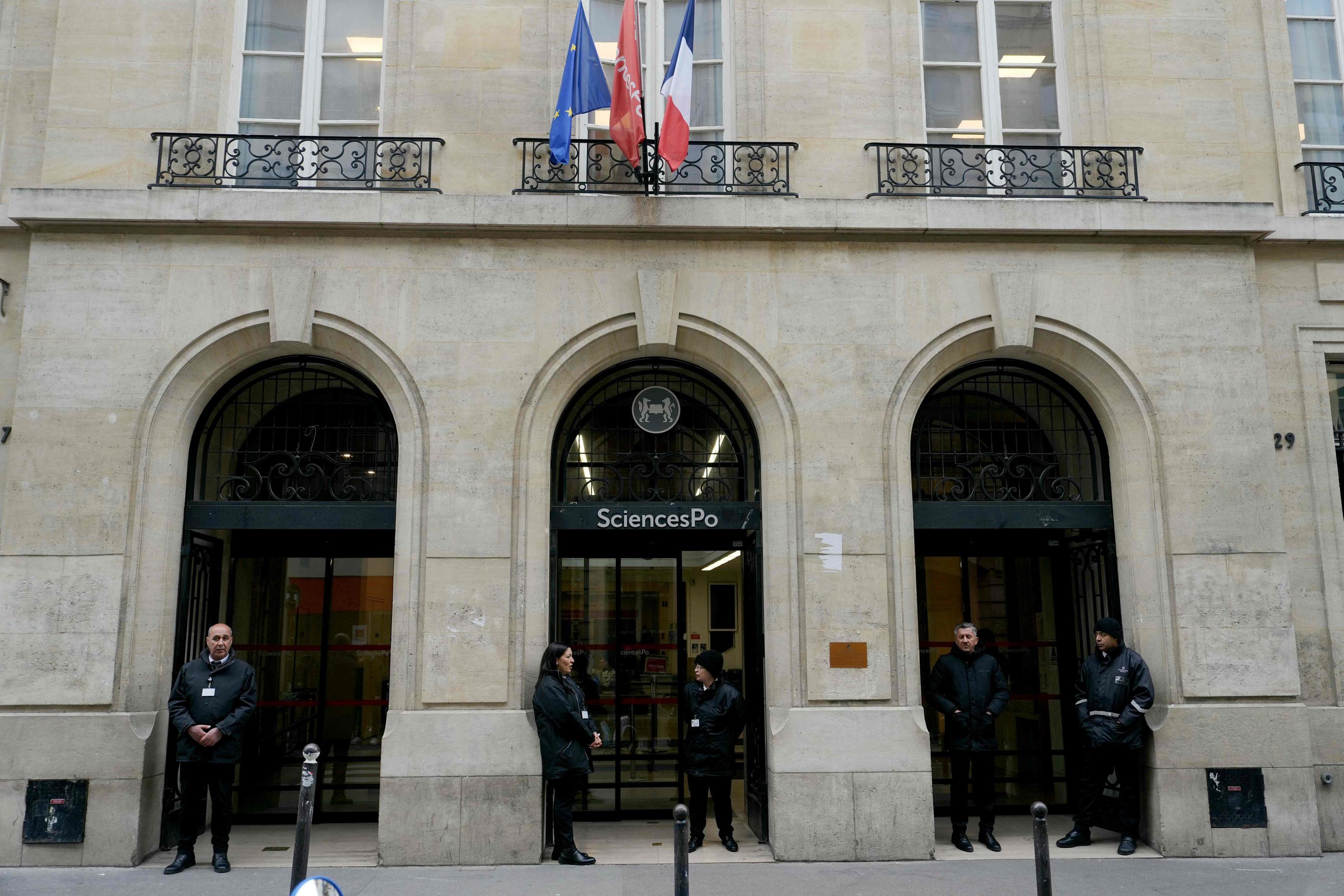 Plusieurs dizaines d'étudiants sont mobilisés pour Gaza à Sciences Po Paris. AFP/Dimitar Dilkoff