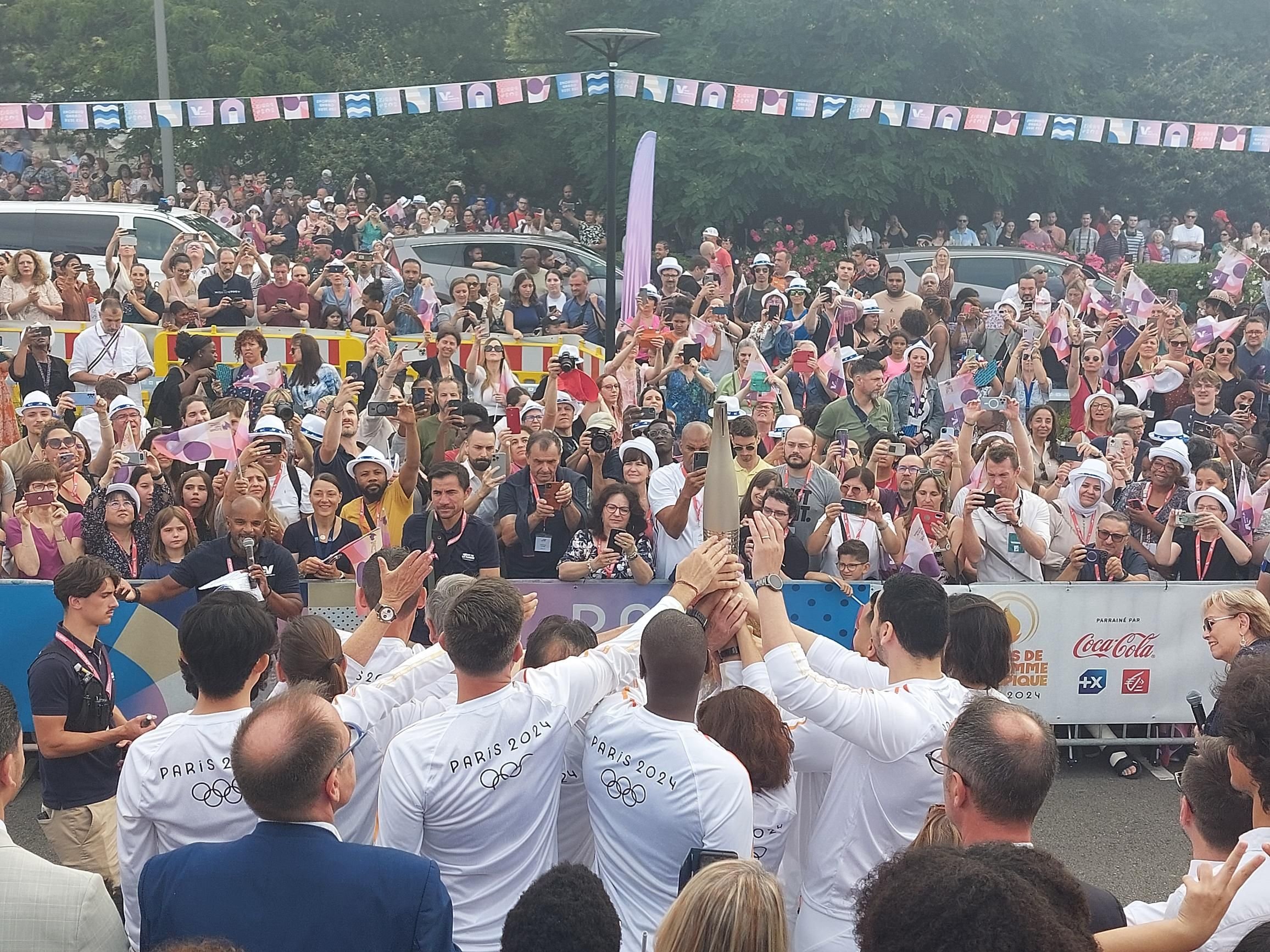 Comme le 19 juillet, la torche va revenir à Cergy, cette fois-ci pour la flamme paralympique. LP/Christophe Lefèvre