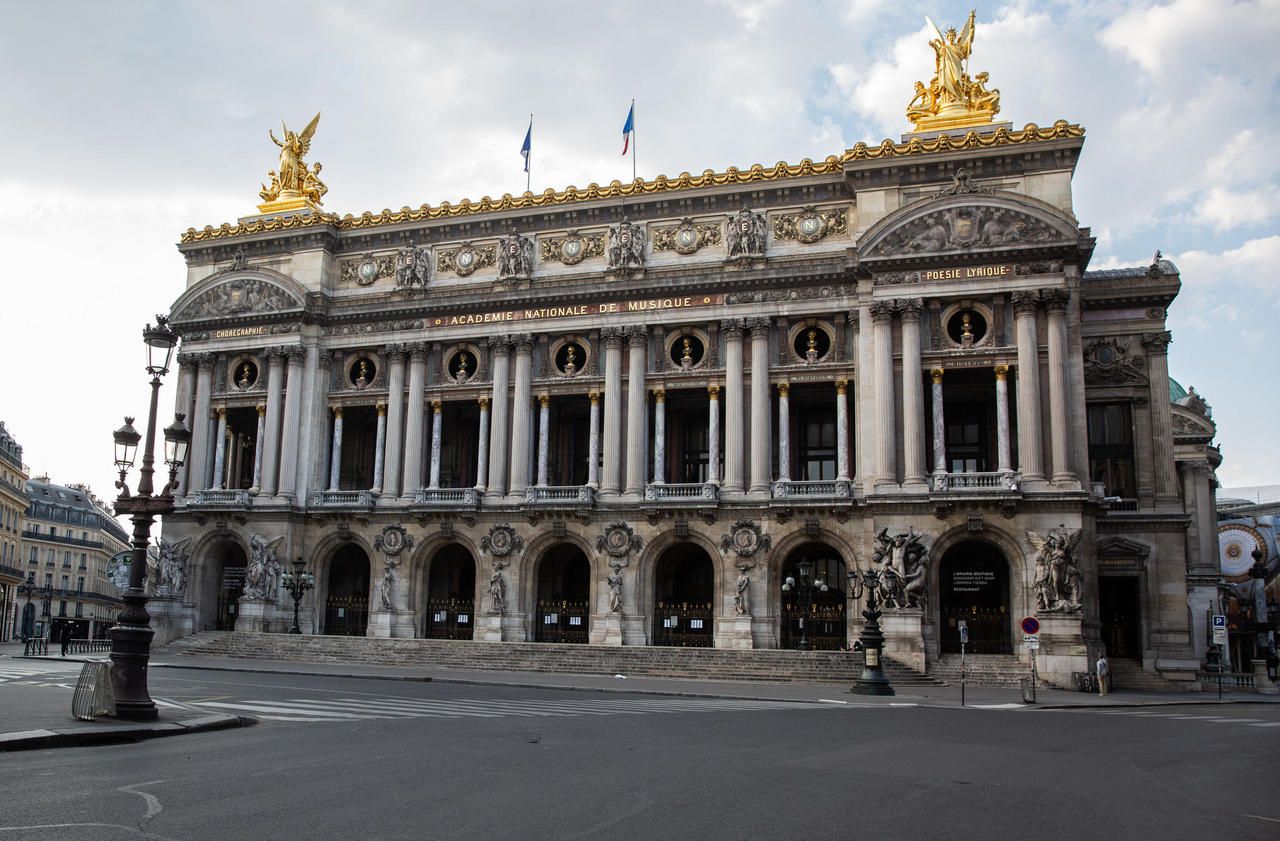 <b></b> La façade de l’opéra Garnier (IXe) servira d’écrin à la projection d’un spectacle ce mardi. 