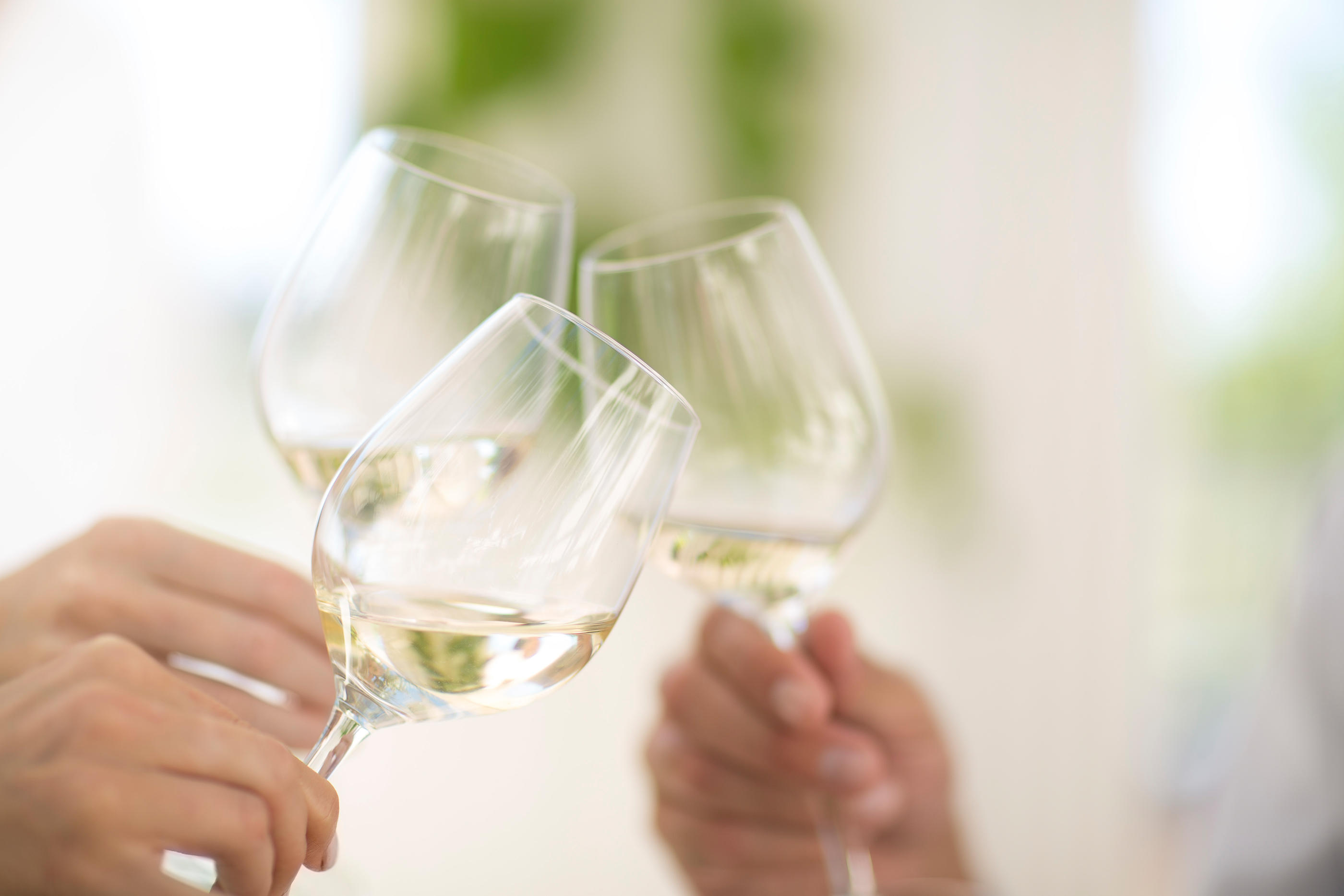 Selon le récent baromètre 2024 de l’institut Dynata, le vin redevient la boisson préférée des Français, devant le champagne (39 %), les cocktails (31 %), le cidre (21 %) et les spiritueux purs  (Illustration). Westend61