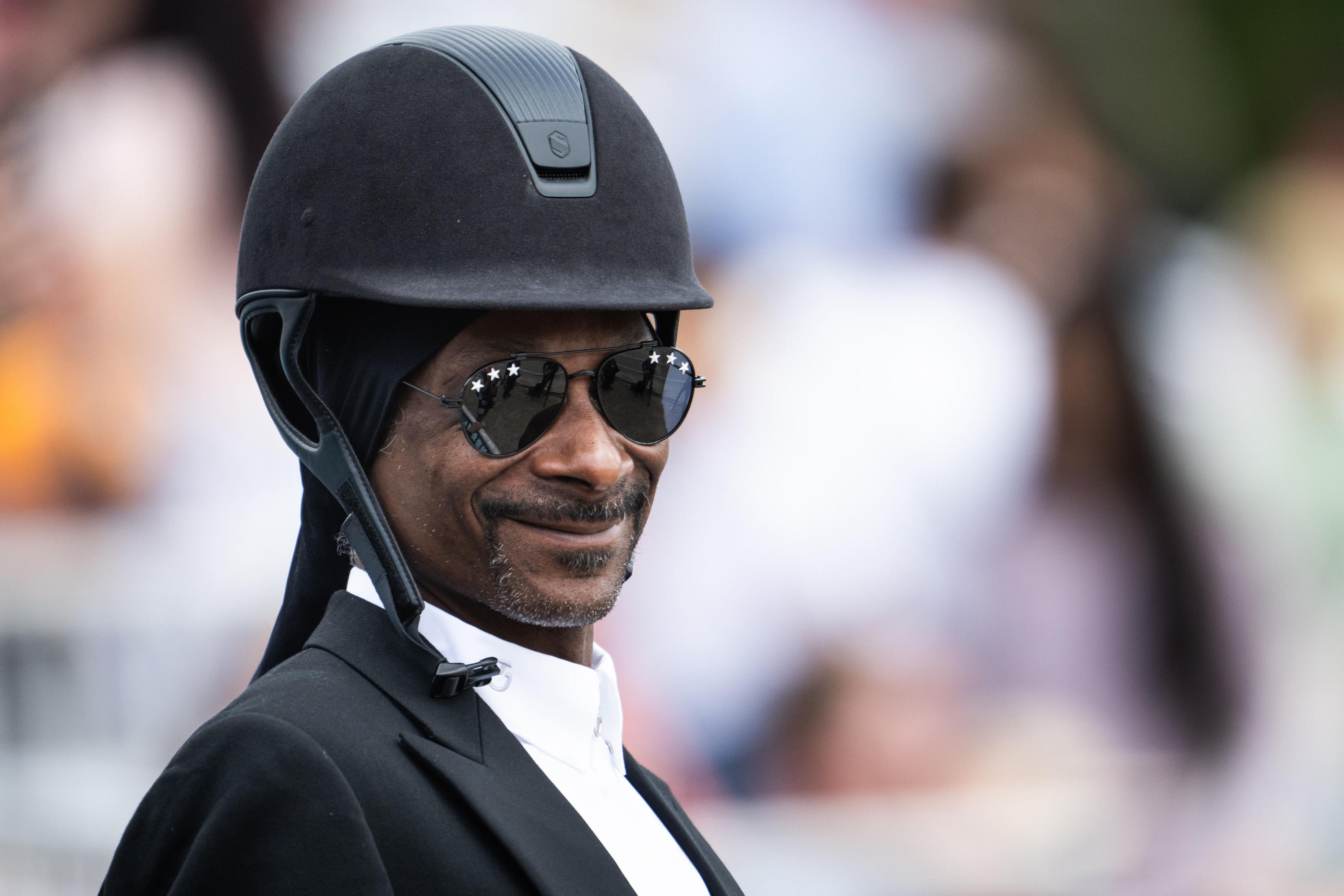 Snoop Dogg en mode cavalier au Château de Versailles. Bildbyran / Icon Sport