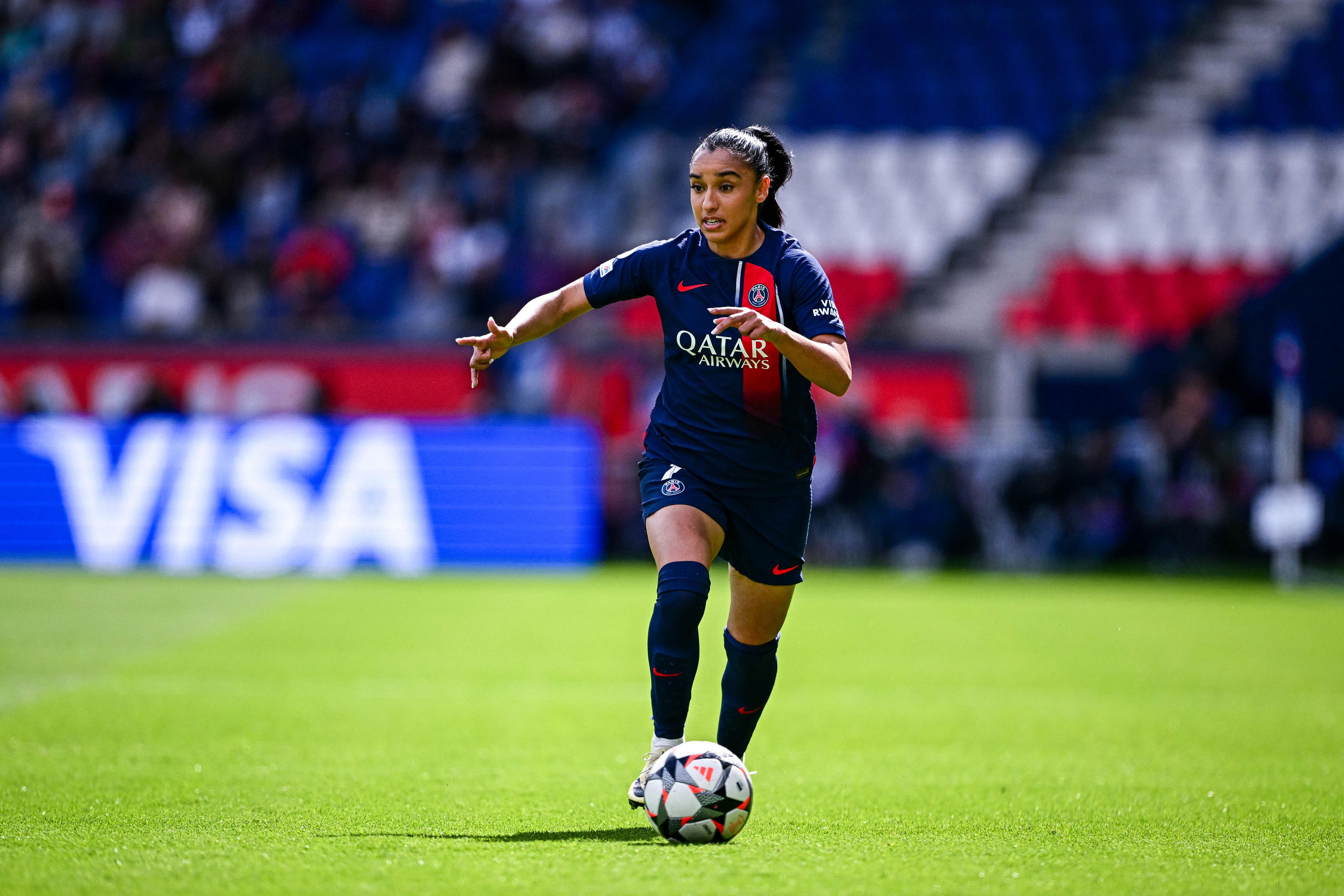 Sakina Karchaoui est désormais liée au Paris Saint-Germain jusqu'en 2028. Icon Sport/Baptiste Fernandez
