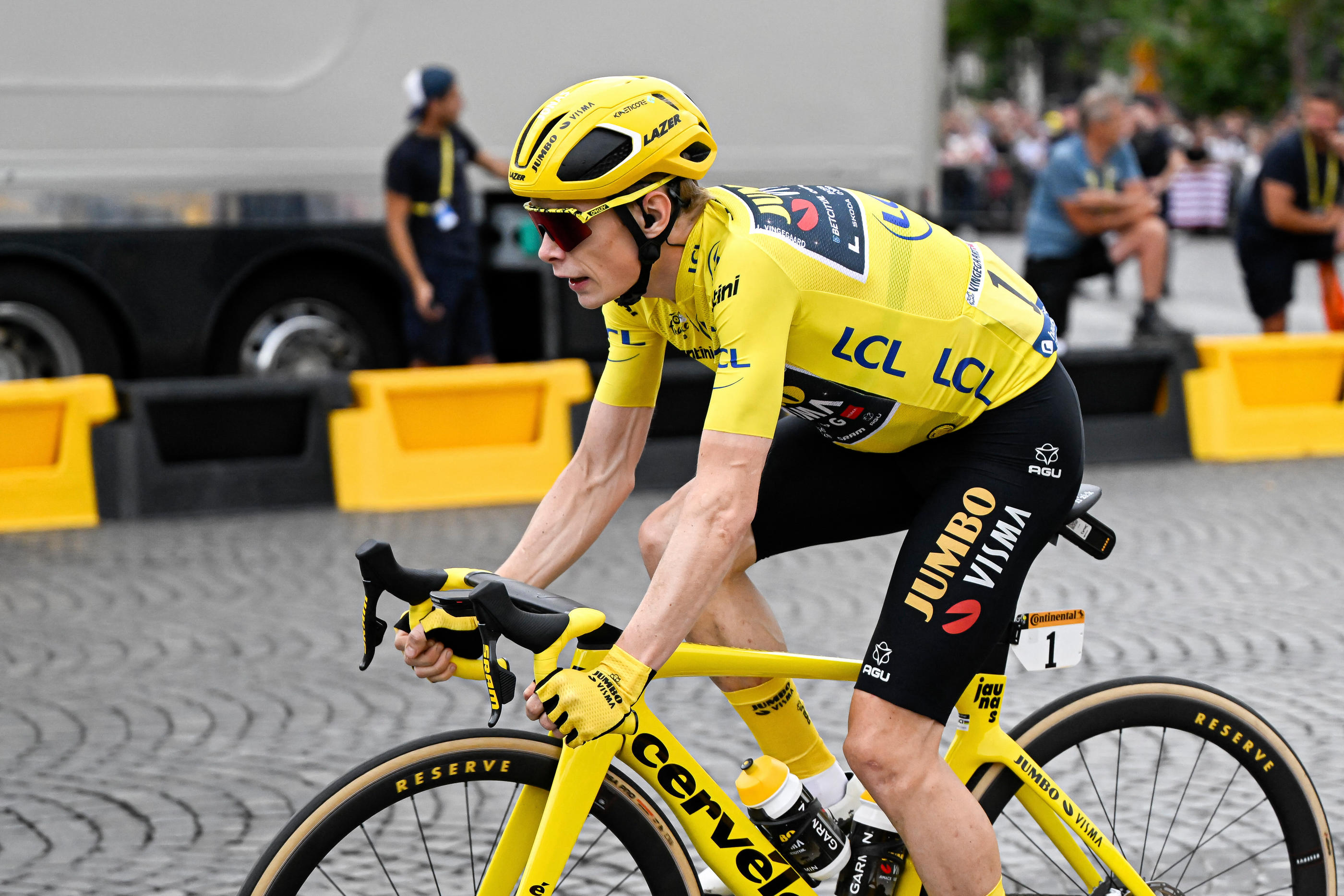 Jonas Vingegaard, ici sur le dernier Tour de France, explique avoir subi entre 60 et 70 tests antidopage cette année. LP/Icon Sport/Abaca