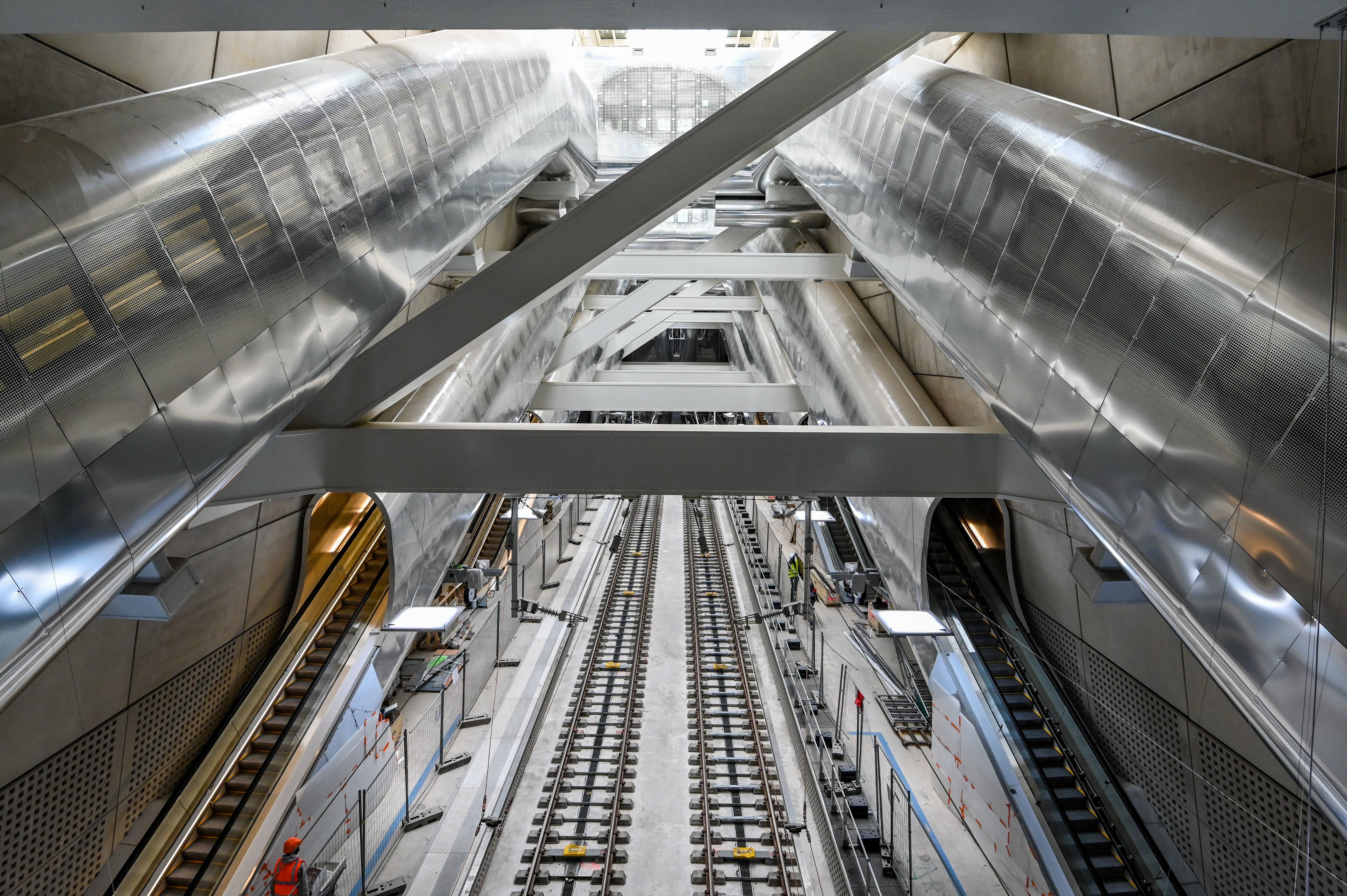La nouvelle gare Porte-Maillot - Palais-des-Congrès (XVIIe) ouvre au public le lundi 6 mai, entre 10 heures et 16 heures. Photo direction Projet Eole - SNCF Réseau